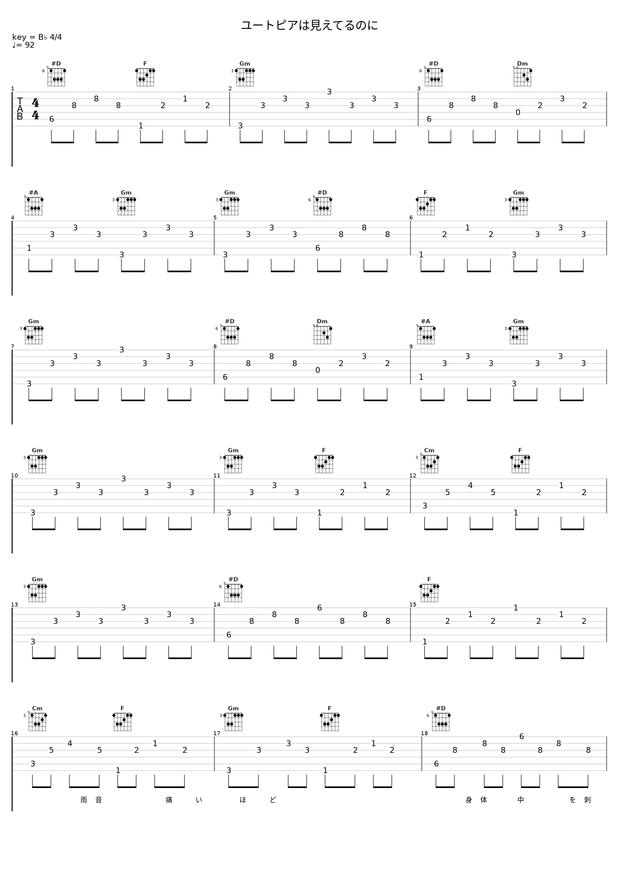 ユートピアは見えてるのに_DEEN_1