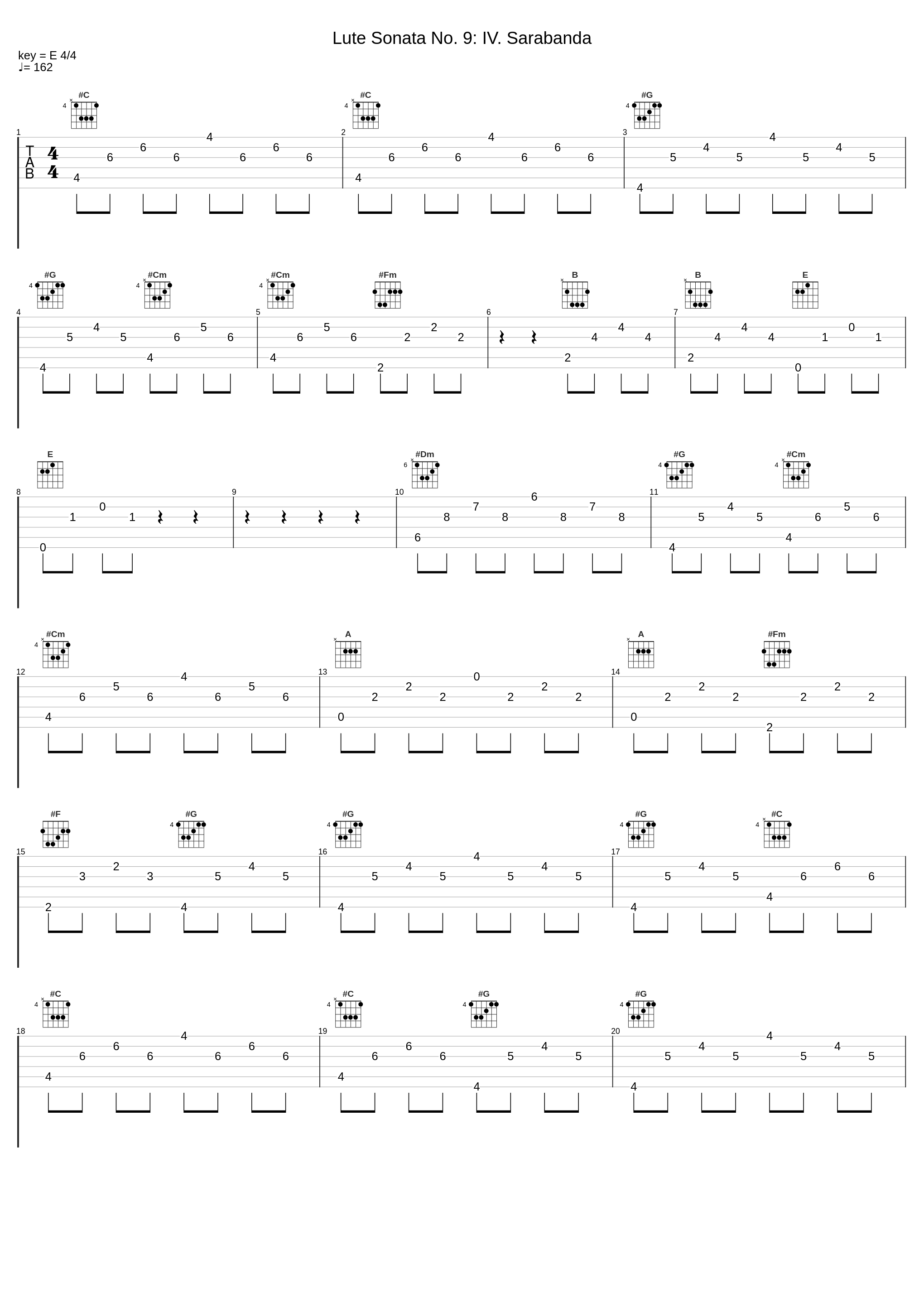 Lute Sonata No. 9: IV. Sarabanda_Luciano Contini_1