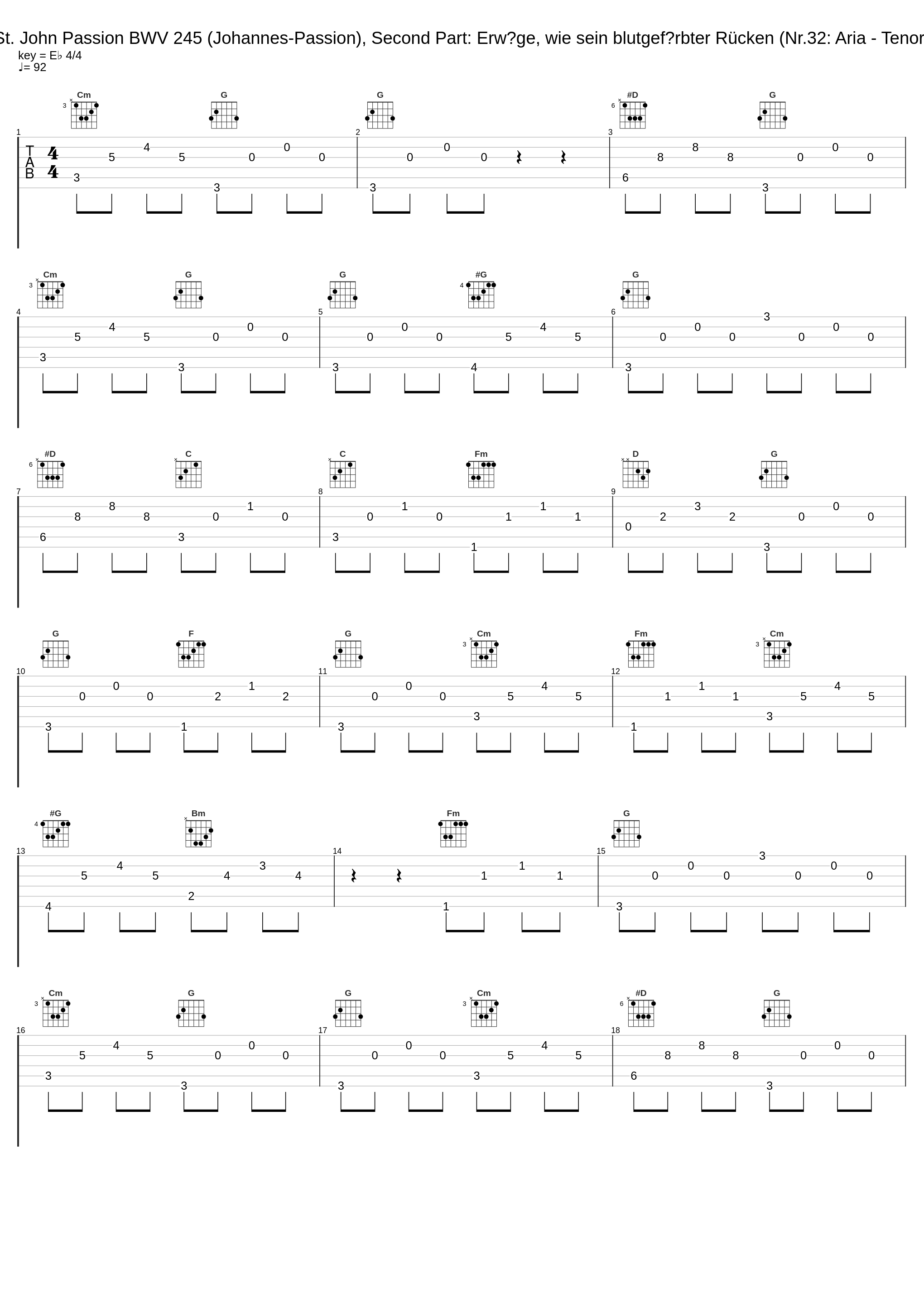 St. John Passion BWV 245 (Johannes-Passion), Second Part: Erwäge, wie sein blutgefärbter Rücken (Nr.32: Aria - Tenor)_Fritz Wunderlich,Josef Traxel,Dietrich Fischer-Dieskau,Lisa Otto_1