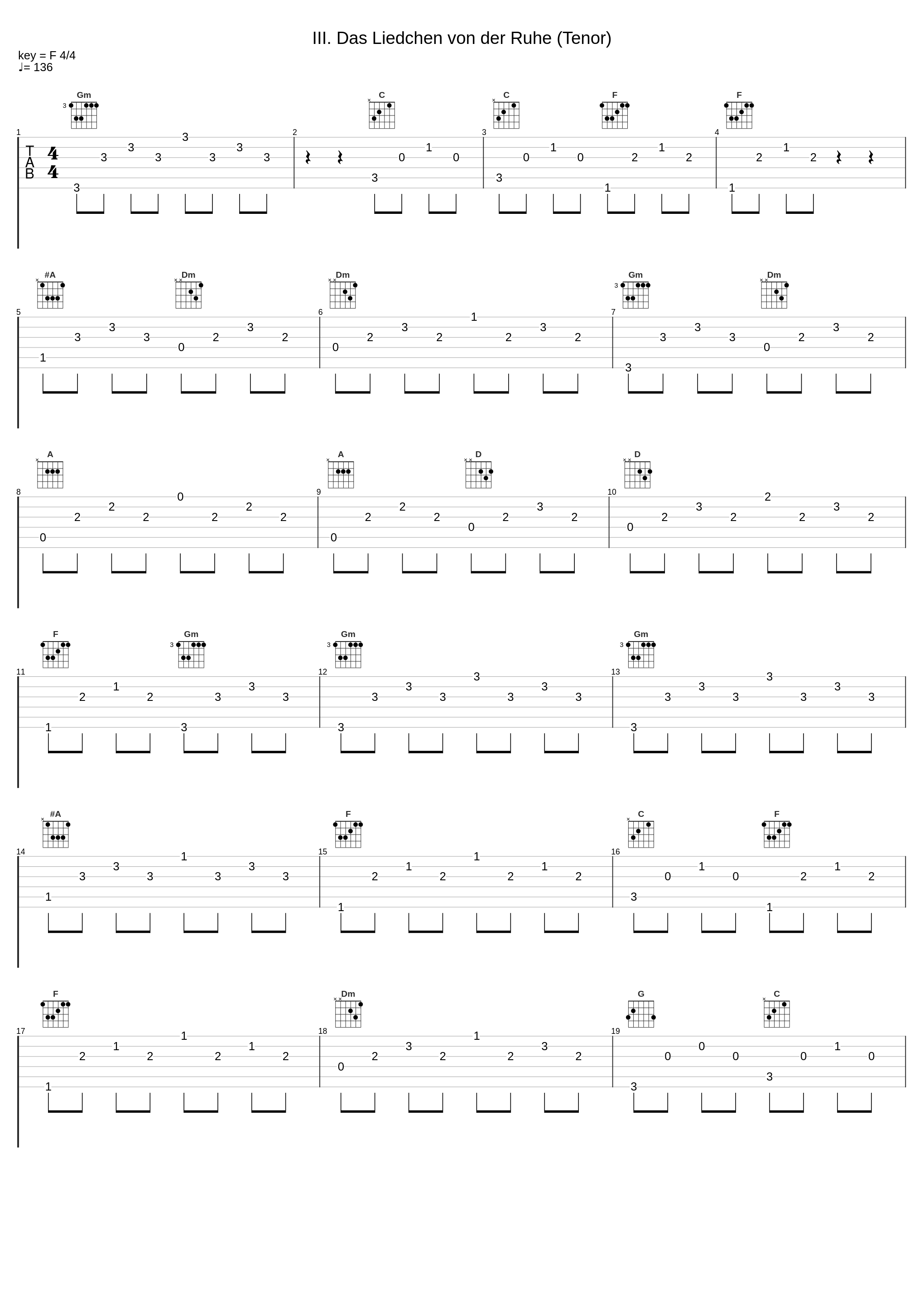 III. Das Liedchen von der Ruhe (Tenor)_Peter Schreier,Walter Olbertz_1