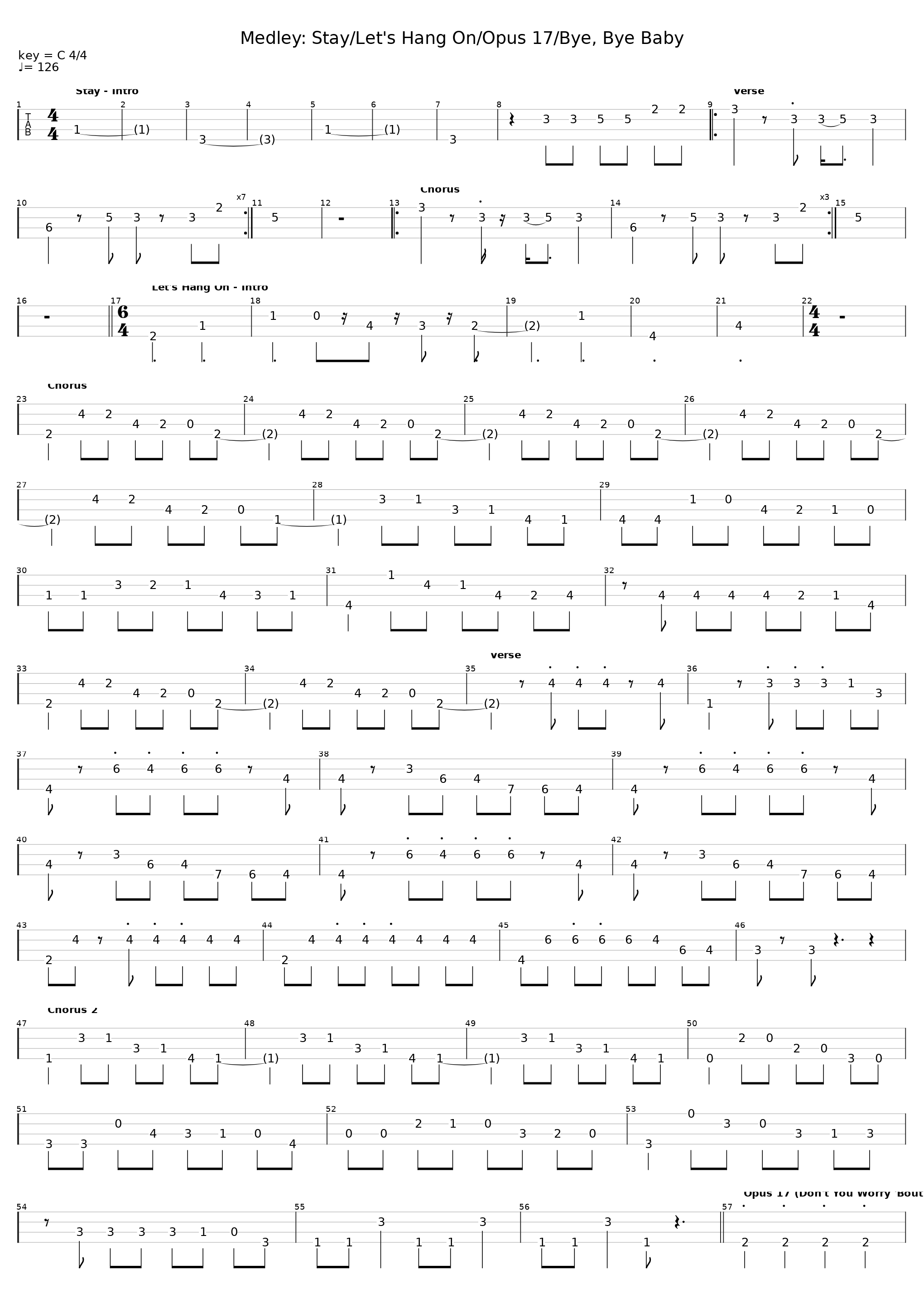 Medley: Stay, Let's Hang On, Opus17, Bye, Bye, Baby_Jersey Boys_1