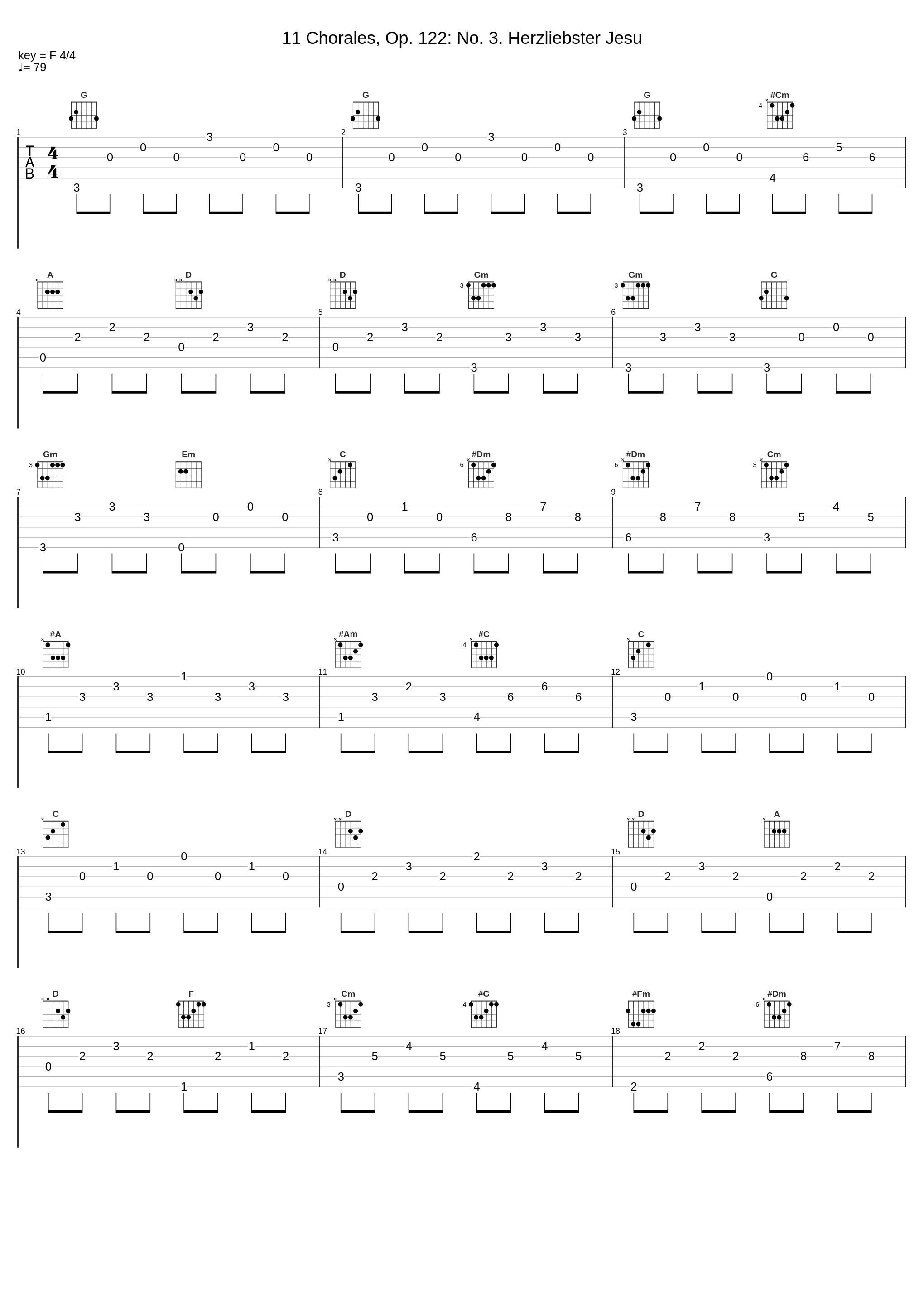 11 Chorales, Op. 122: No. 3. Herzliebster Jesu_Nada_1