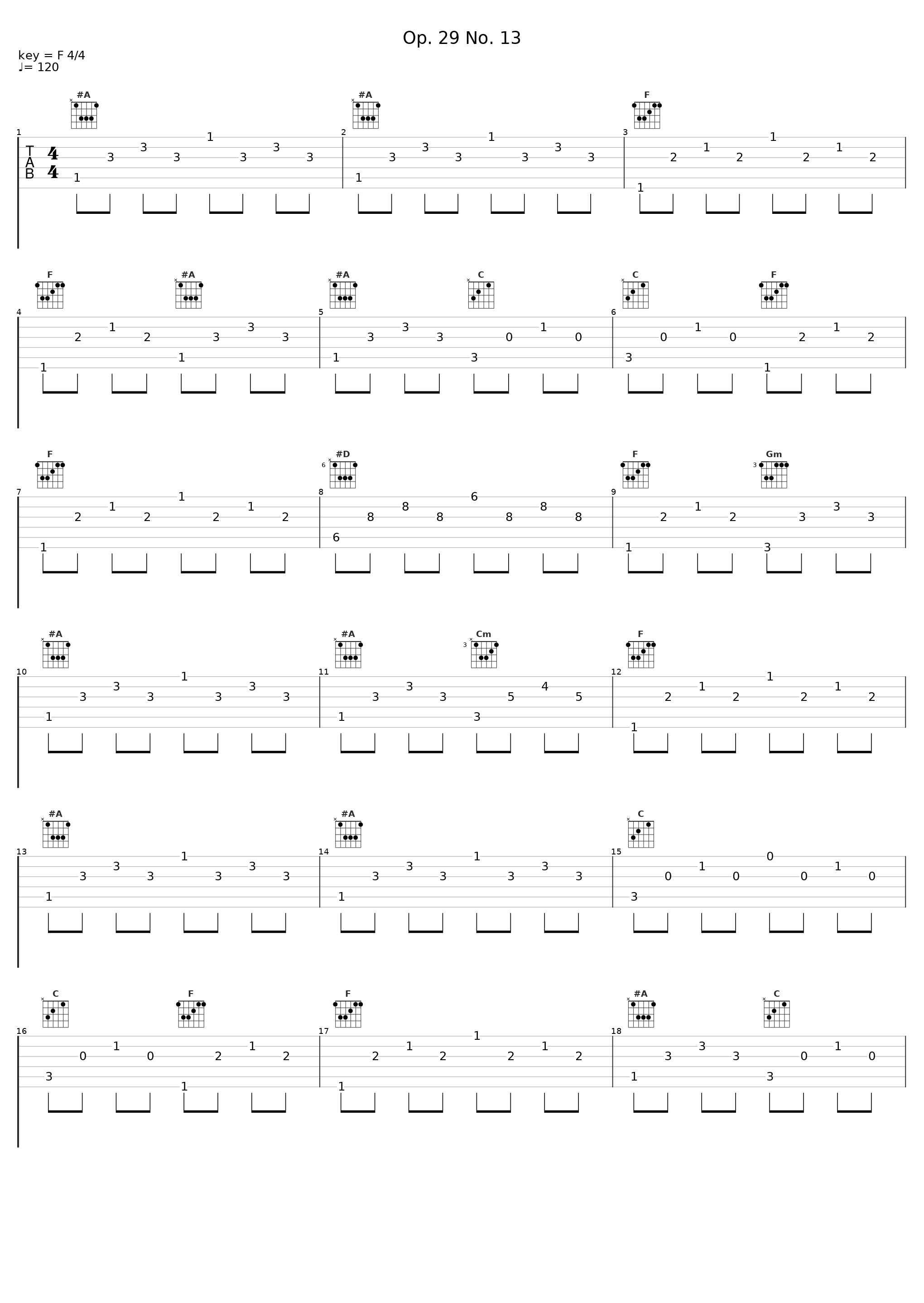 Op. 29 No. 13_Lawrence Johnson,Fernando Sor_1