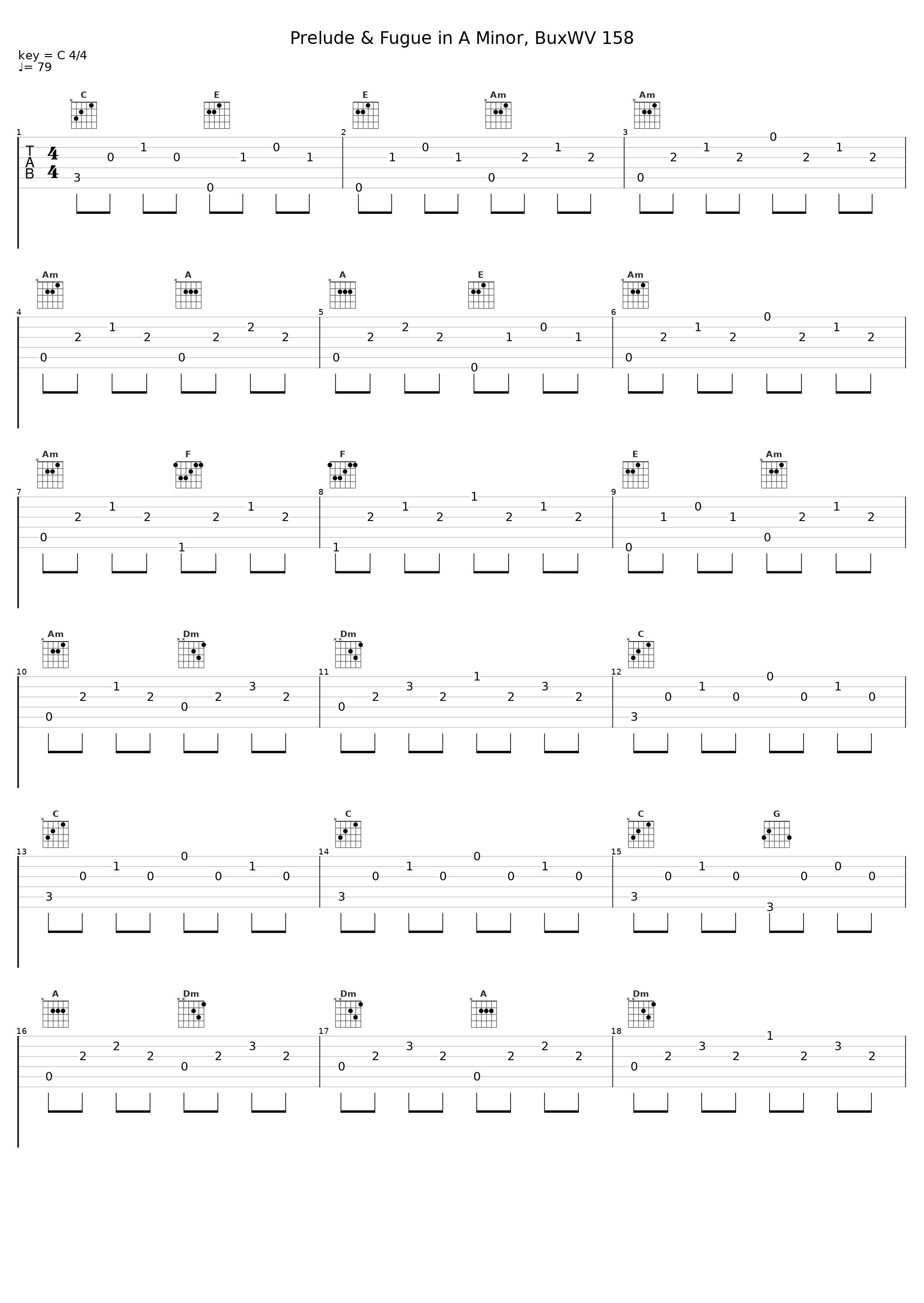 Prelude & Fugue in A Minor, BuxWV 158_Wolfgang Rubsam_1