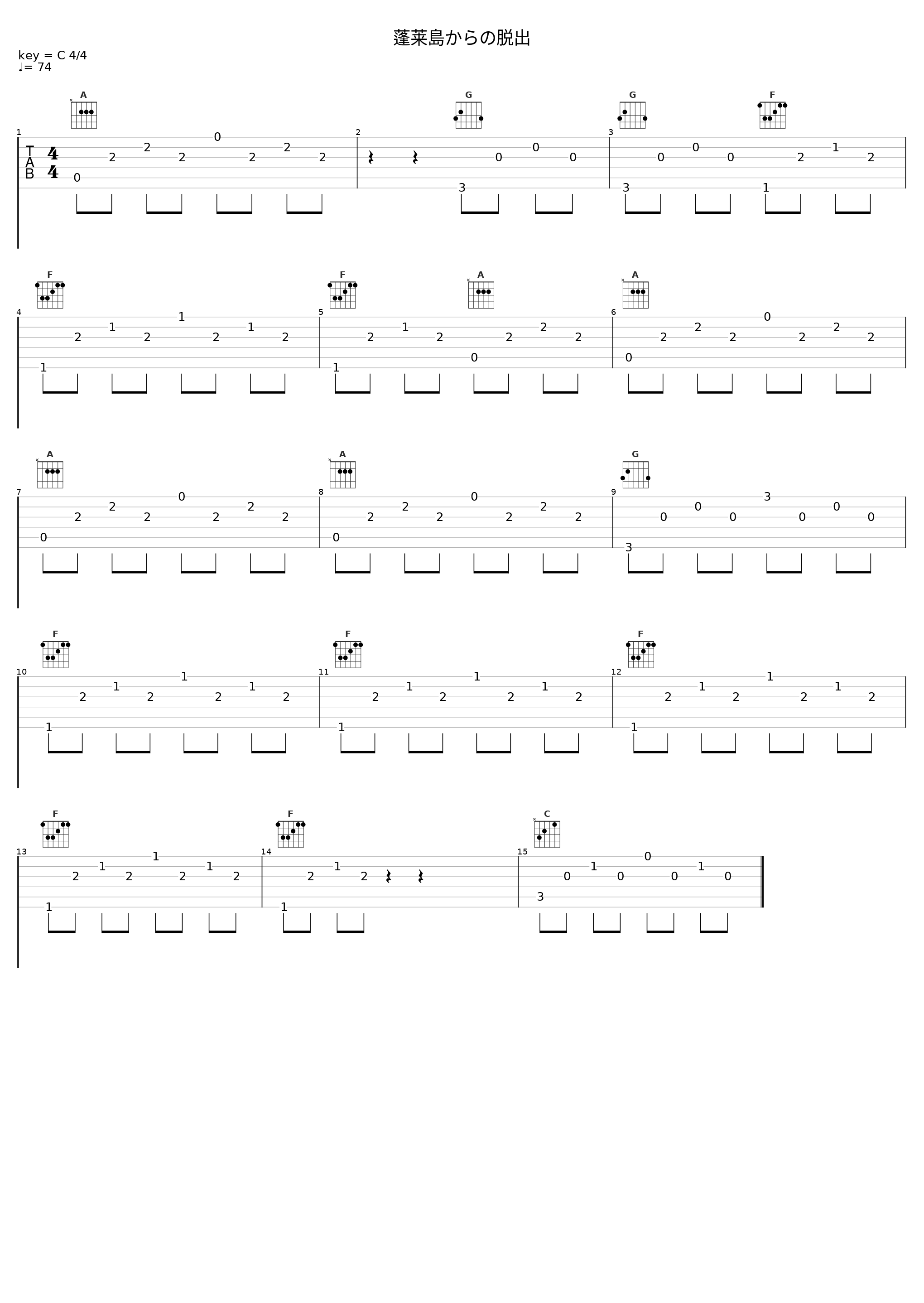 蓬莱島からの脱出_和田薫_1