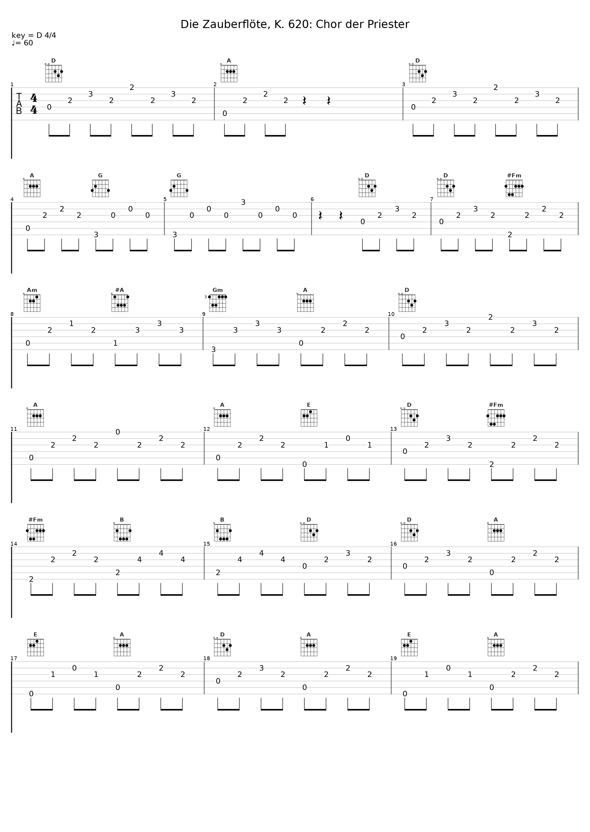 Die Zauberflöte, K. 620: Chor der Priester_Südwestfunk Symphony Orchestra Baden-Baden,Klaus Arp_1