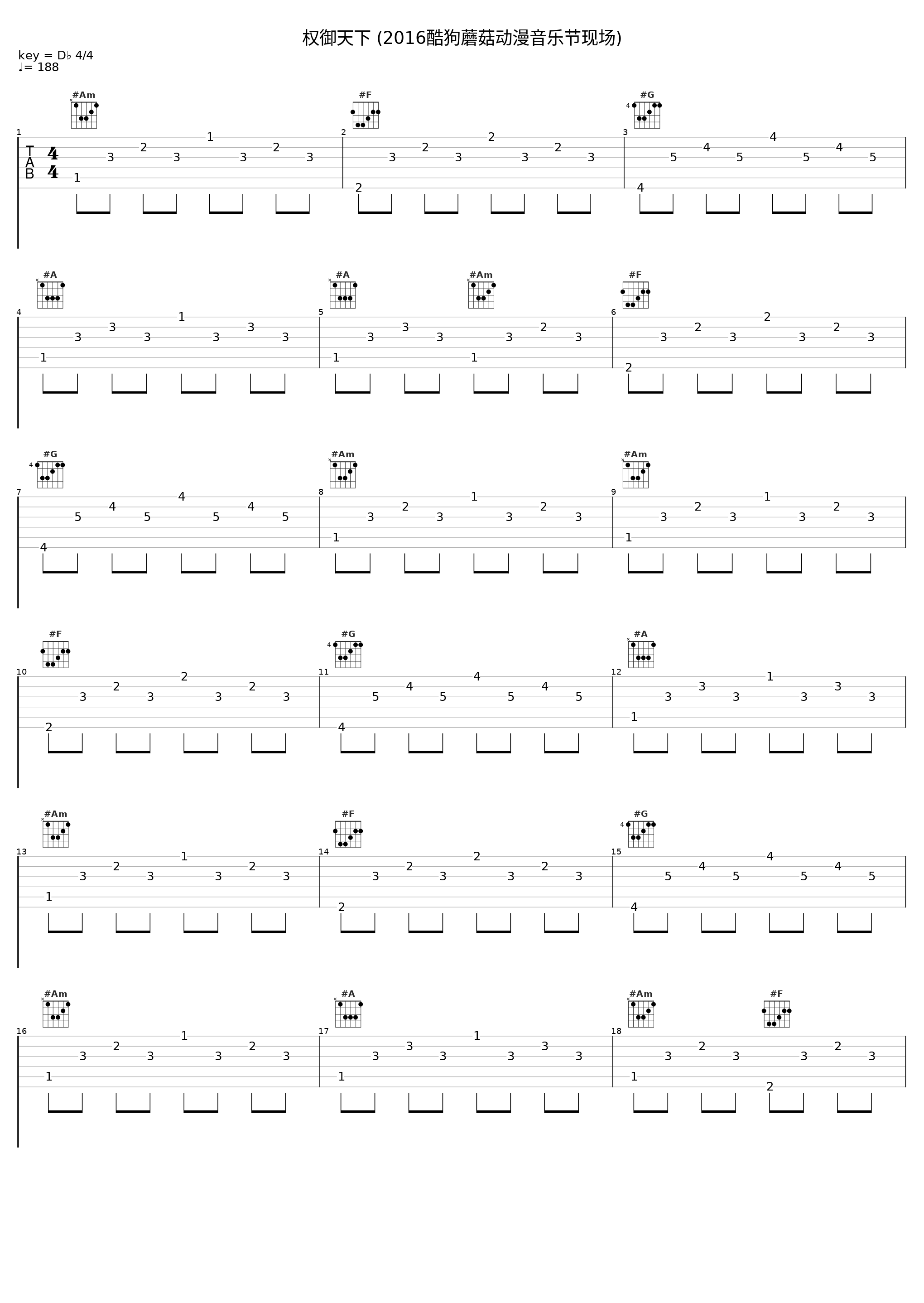 权御天下 (2016酷狗蘑菇动漫音乐节现场)_伦桑,小魂,五音Jw_1