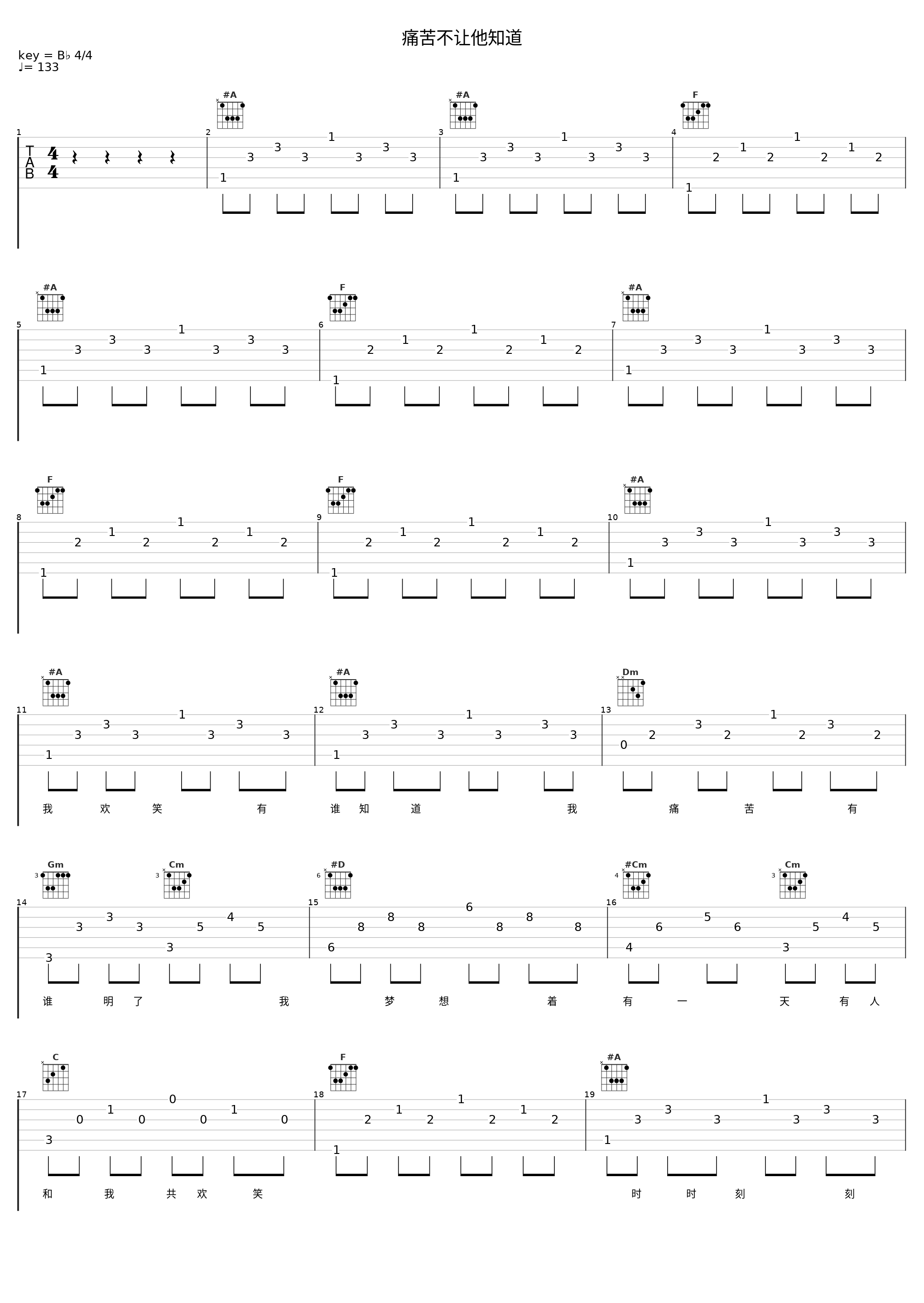 痛苦不让他知道_凤飞飞_1