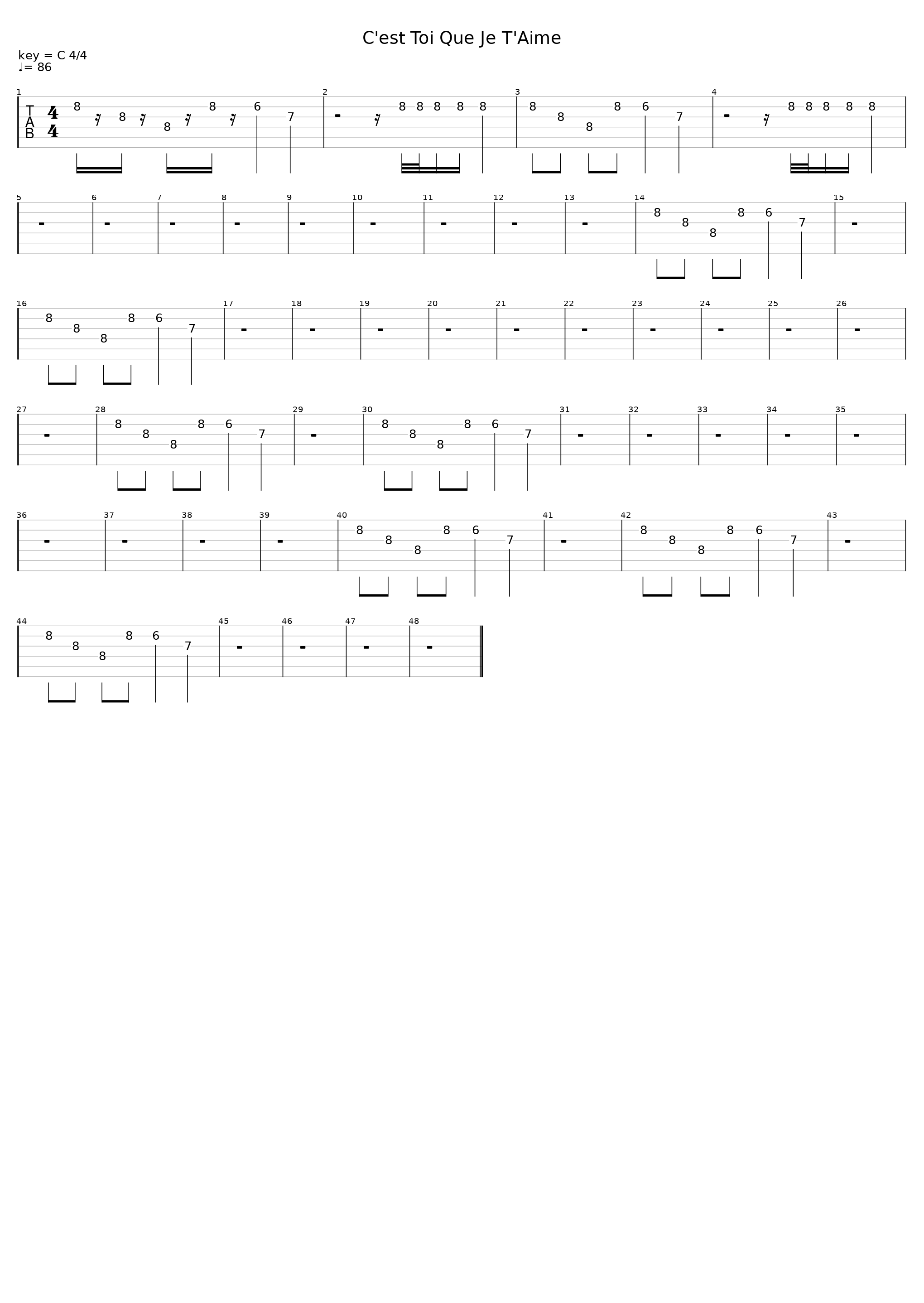 C'est toi que je t'aime_Les Inconnus_1