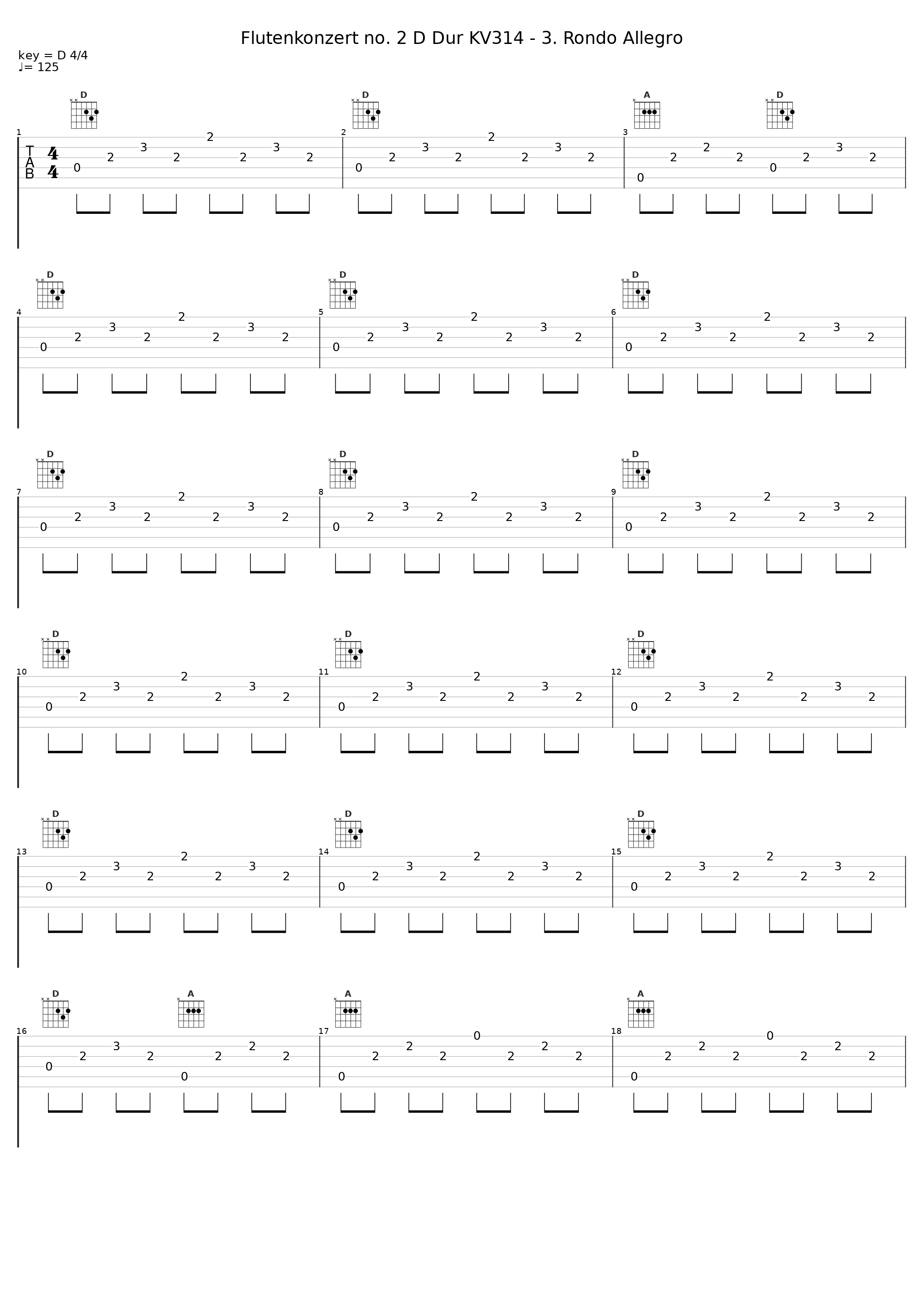 Flutenkonzert no. 2 D Dur KV314 - 3. Rondo Allegro_卡尔海因兹·左拉_1