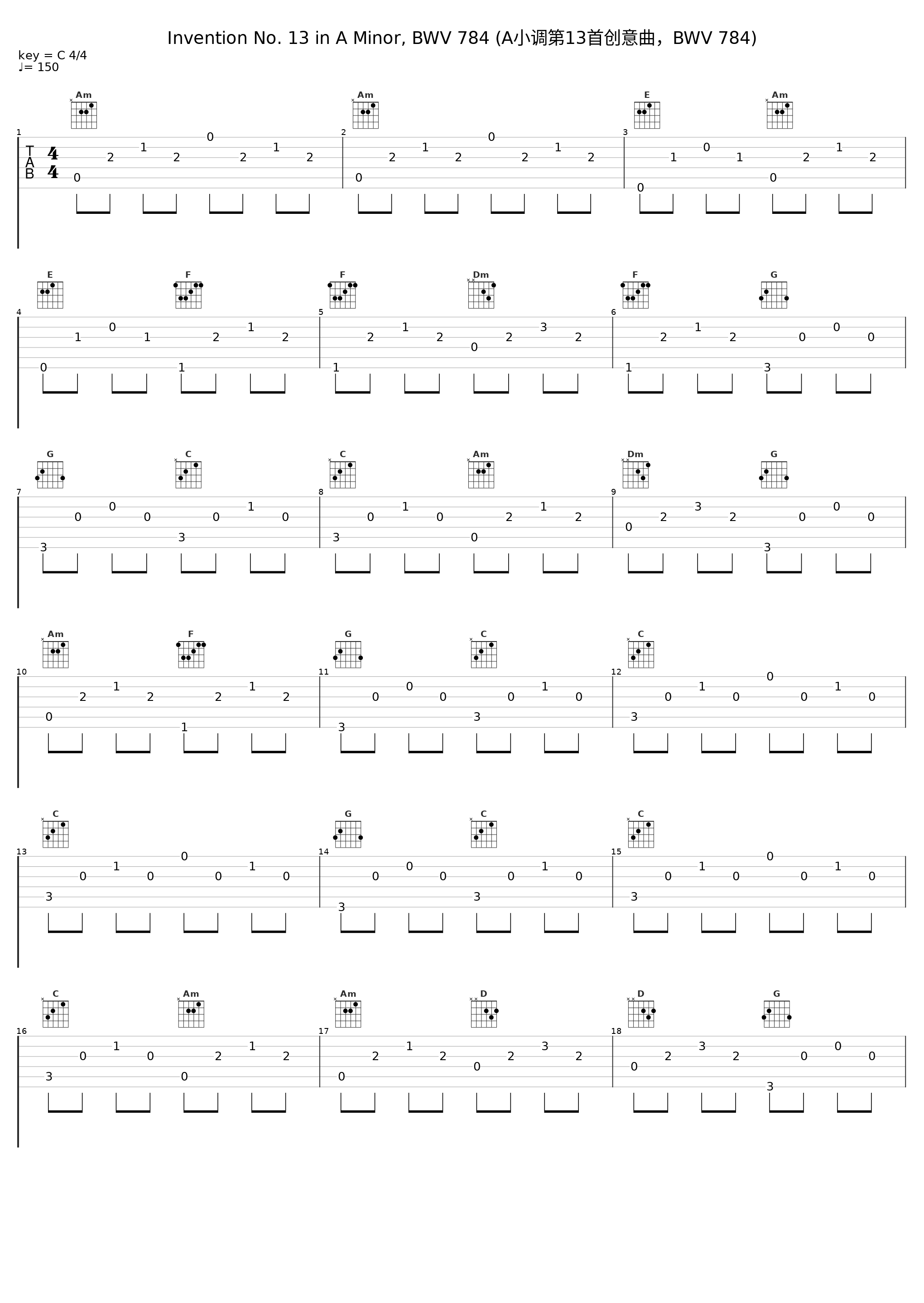 Invention No. 13 in A Minor, BWV 784 (A小调第13首创意曲，BWV 784)_Daniel Fuchs_1