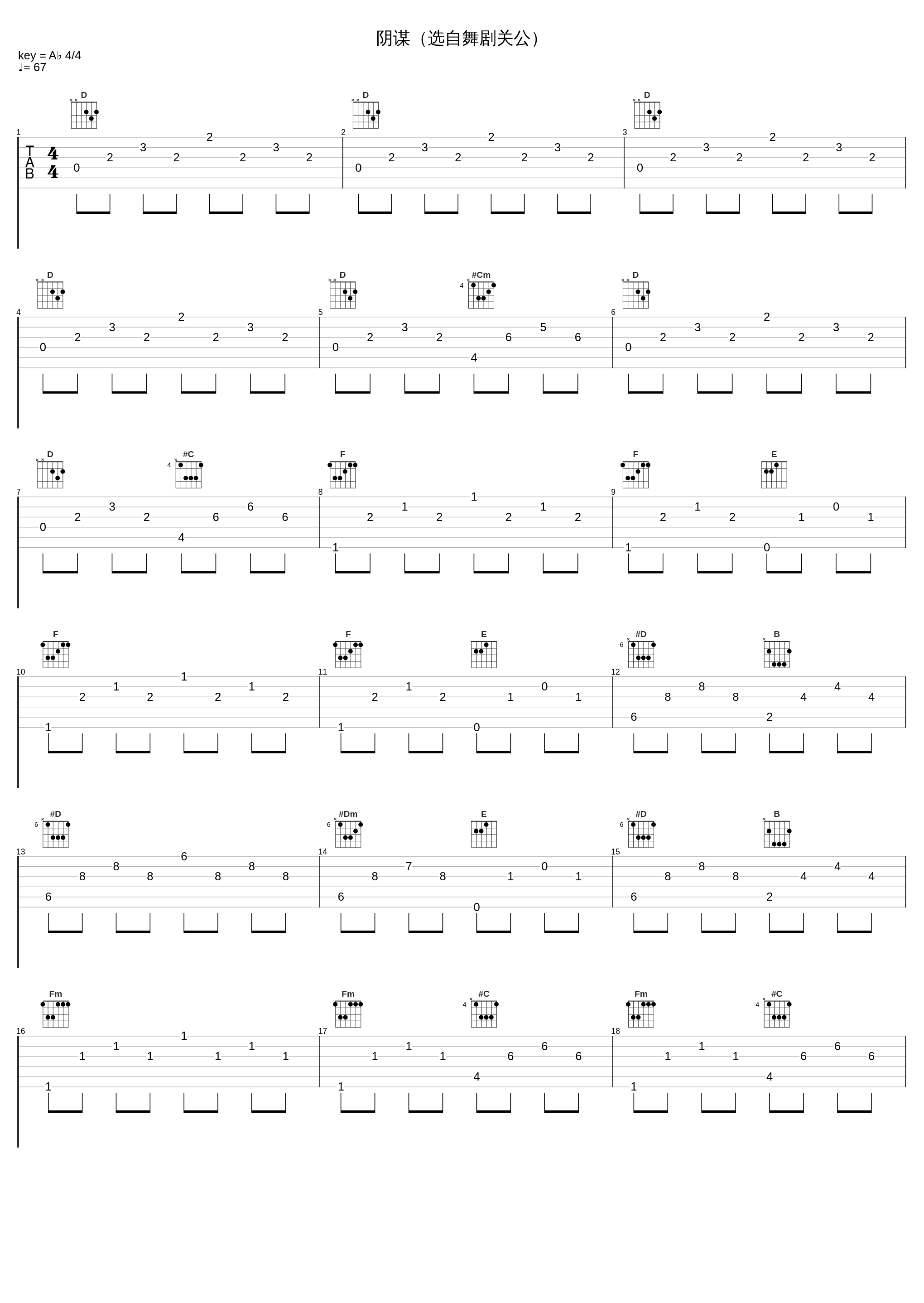 阴谋（选自舞剧关公）_张渠_1