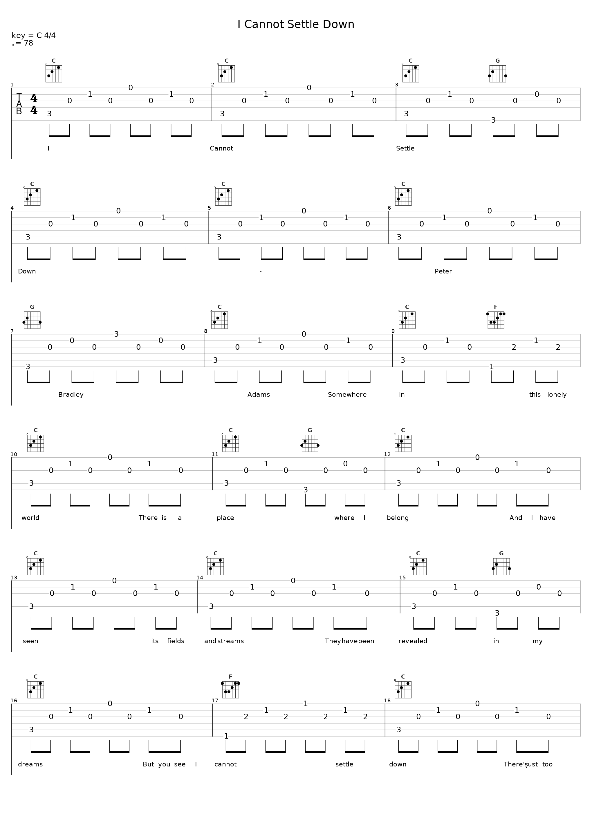 I Cannot Settle Down_Peter Bradley Adams_1