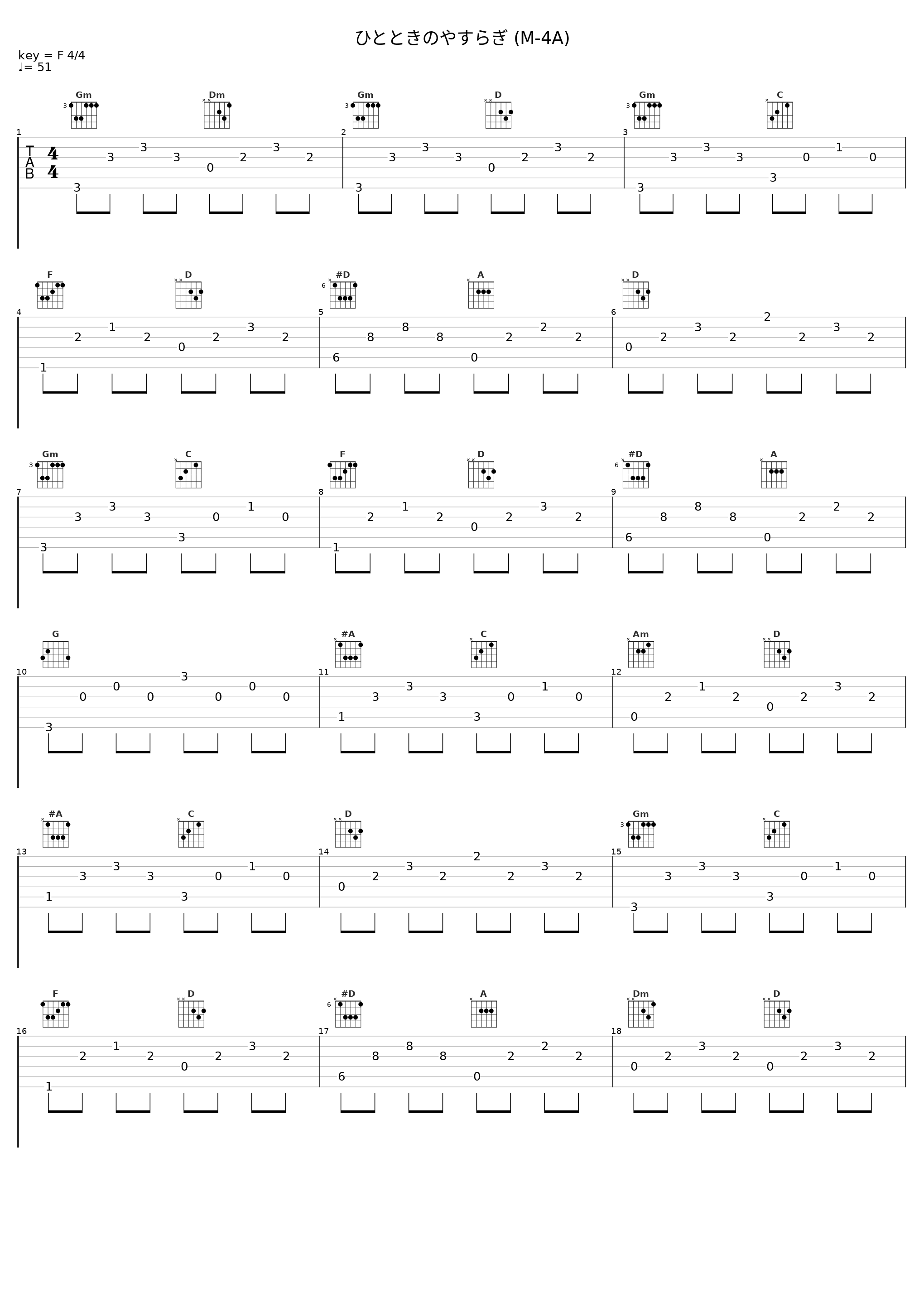 ひとときのやすらぎ (M-4A)_佐桥俊彦_1