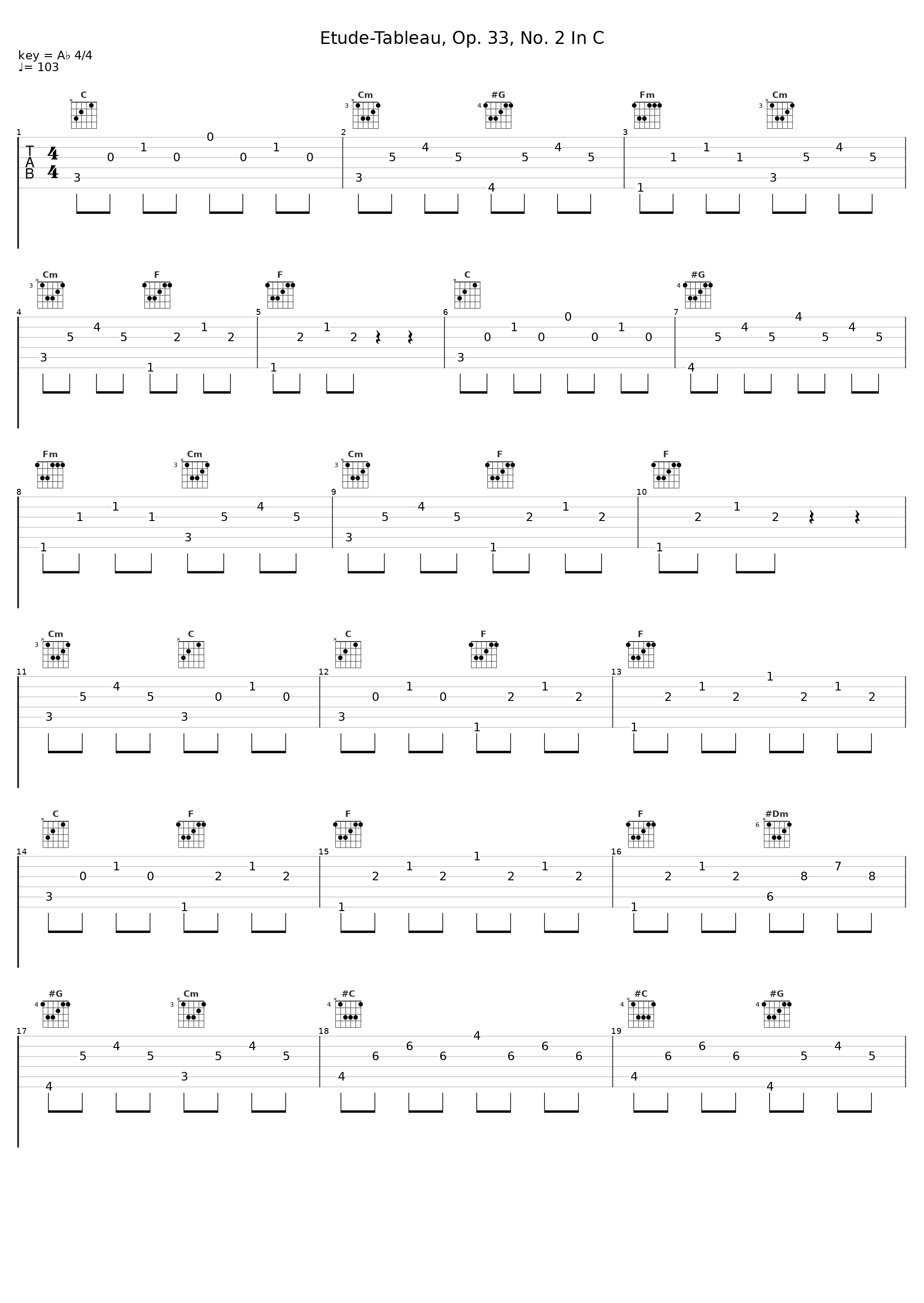 Etude-Tableau, Op. 33, No. 2 In C_Sergei Rachmaninoff_1