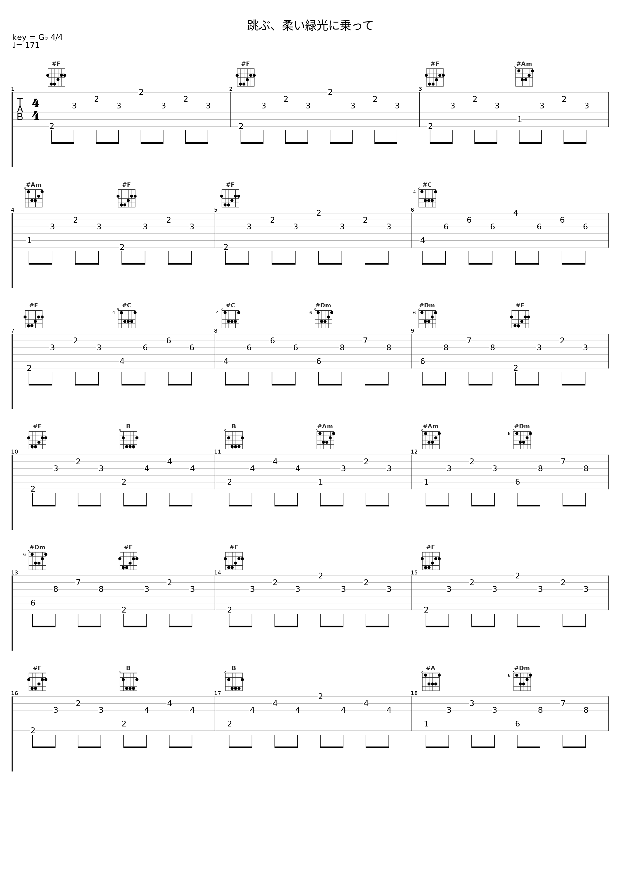 跳ぶ、柔い緑光に乗って_Cö shu Nie_1