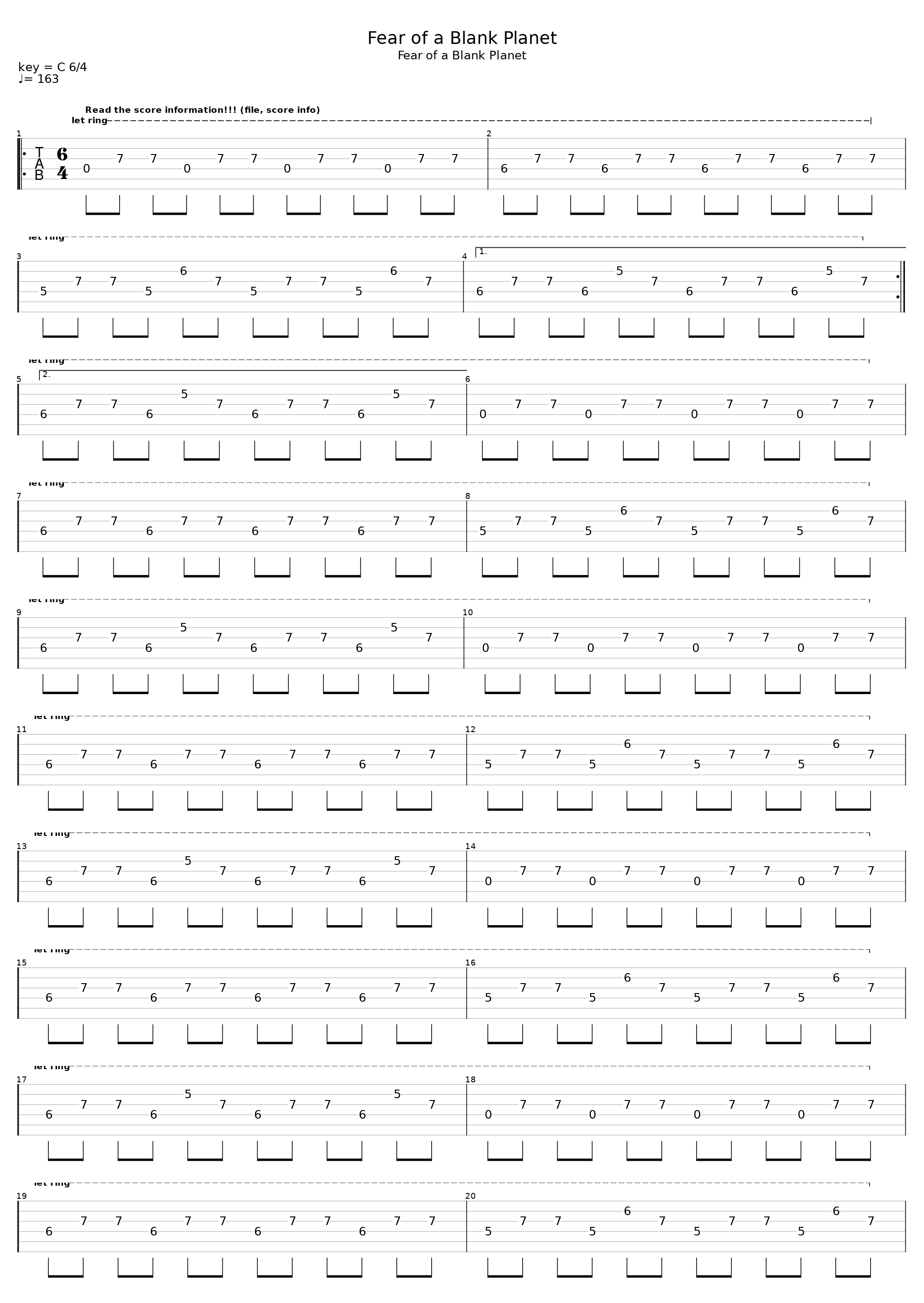 Fear Of A Blank Planet bass one step down_Porcupine Tree_1