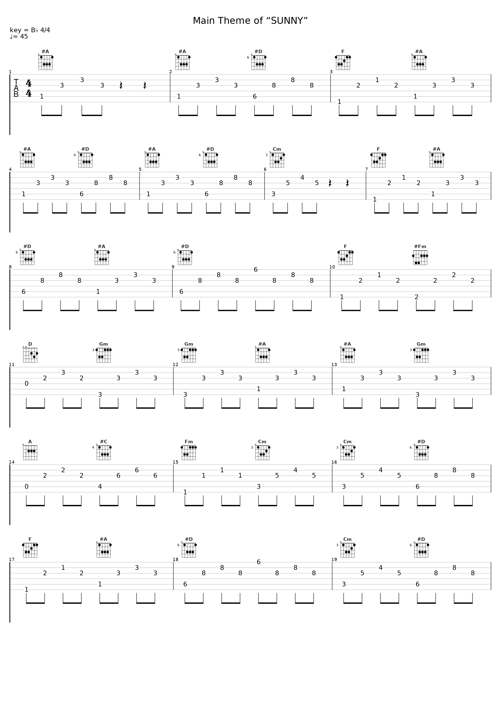 Main Theme of “SUNNY”_金俊锡_1