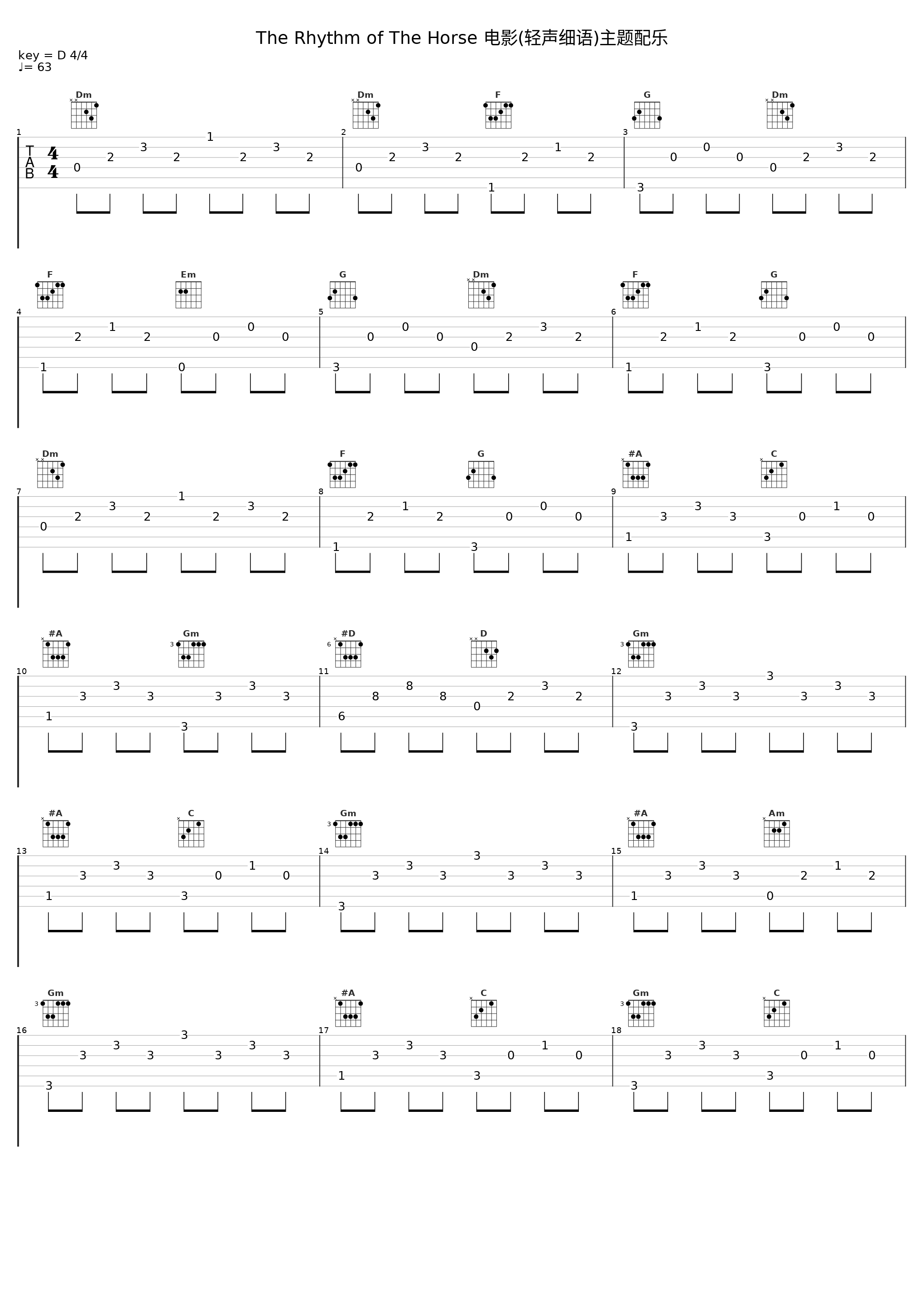 The Rhythm of The Horse 电影(轻声细语)主题配乐_贵族乐团_1