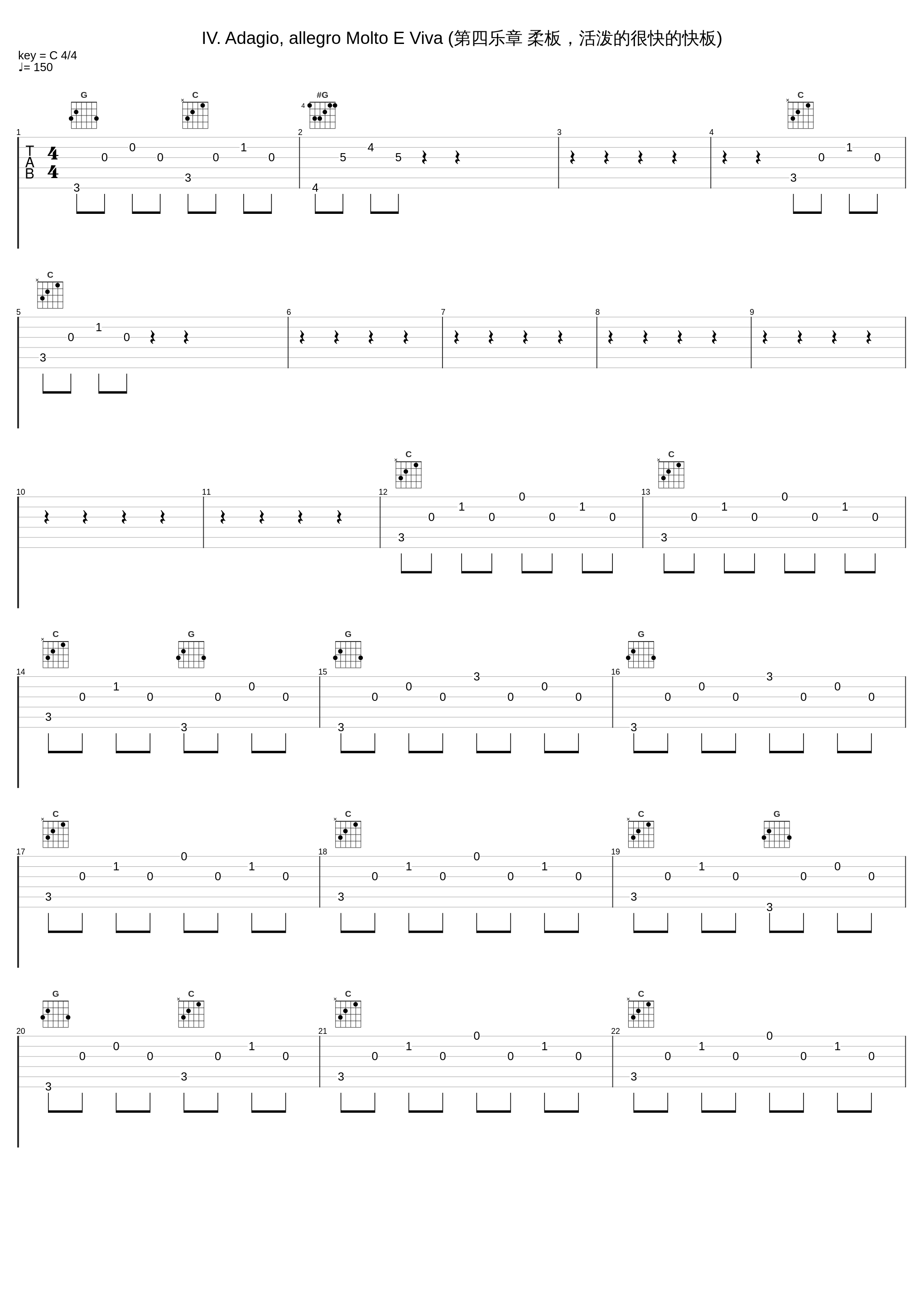 IV. Adagio, allegro Molto E Viva (第四乐章 柔板，活泼的很快的快板)_RSO Ljubljana,Radio Symphony Orchestra Ljubljana,Anton Nanut,RSO Ljubliana_1