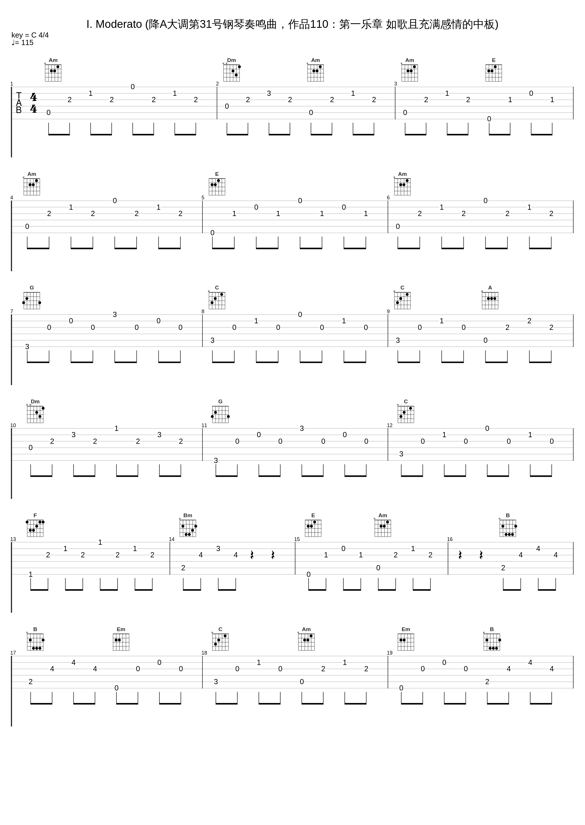 I. Moderato (降A大调第31号钢琴奏鸣曲，作品110：第一乐章 如歌且充满感情的中板)_Glenn Gould_1