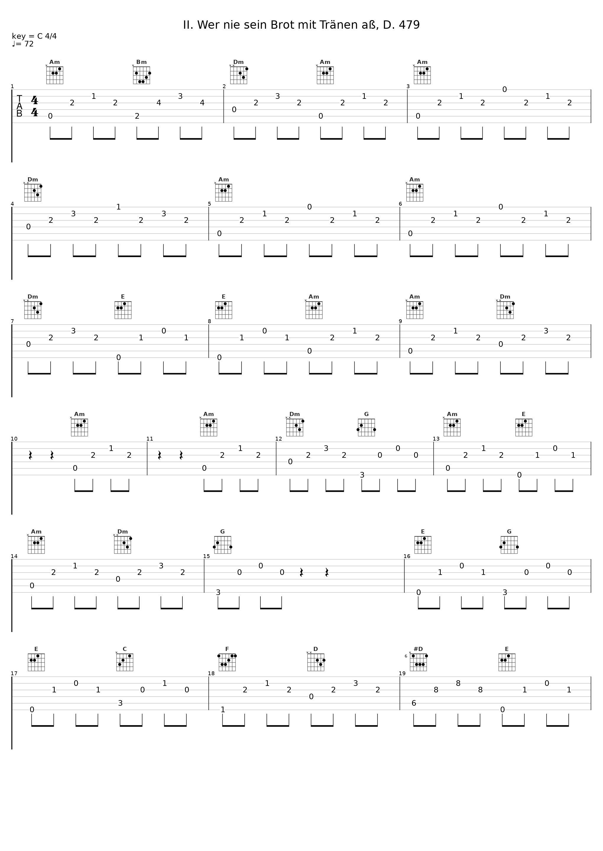 II. Wer nie sein Brot mit Tränen aß, D. 479_Mauro Peter,Helmut Deutsch,Franz Schubert_1