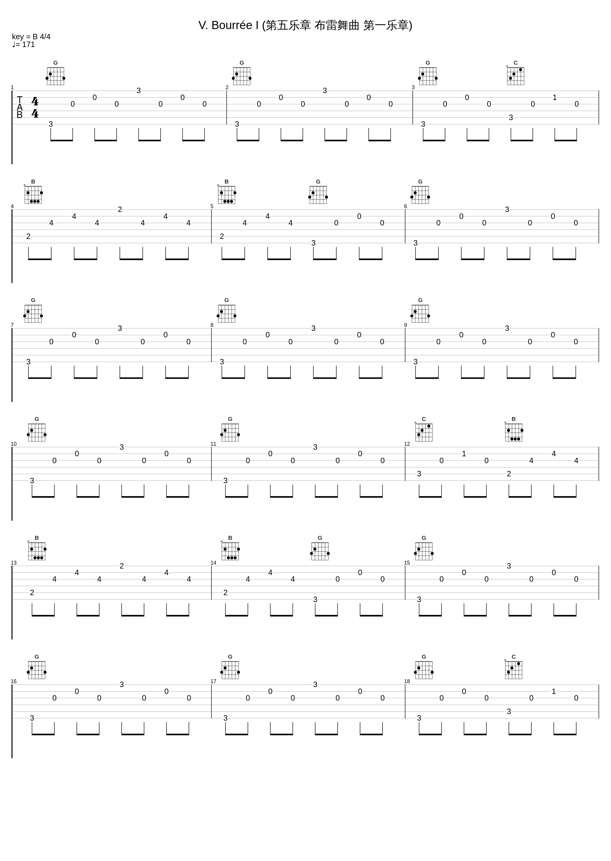 V. Bourrée I (第五乐章 布雷舞曲 第一乐章)_马友友_1