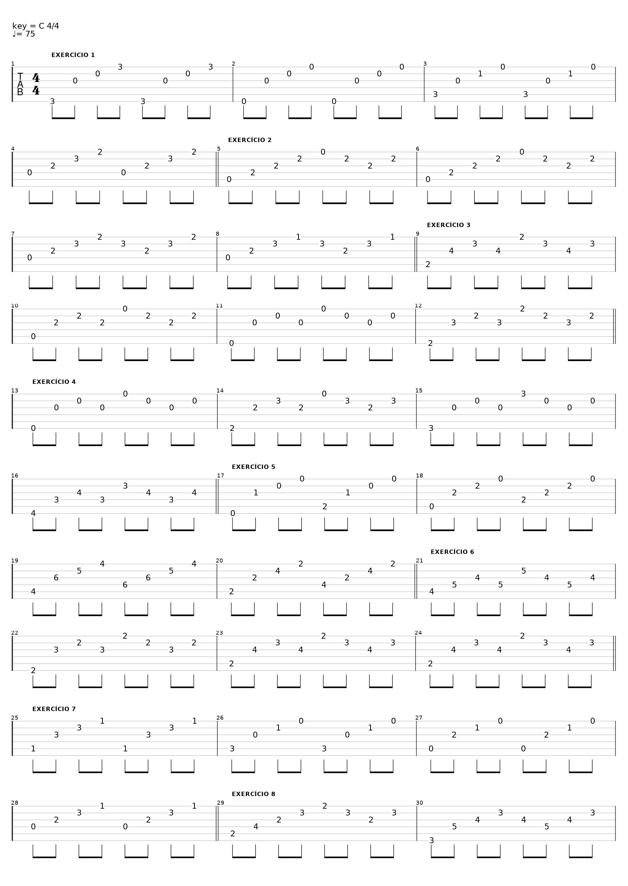 Exercícios de Dedilhado com Acorde_Lucas_1