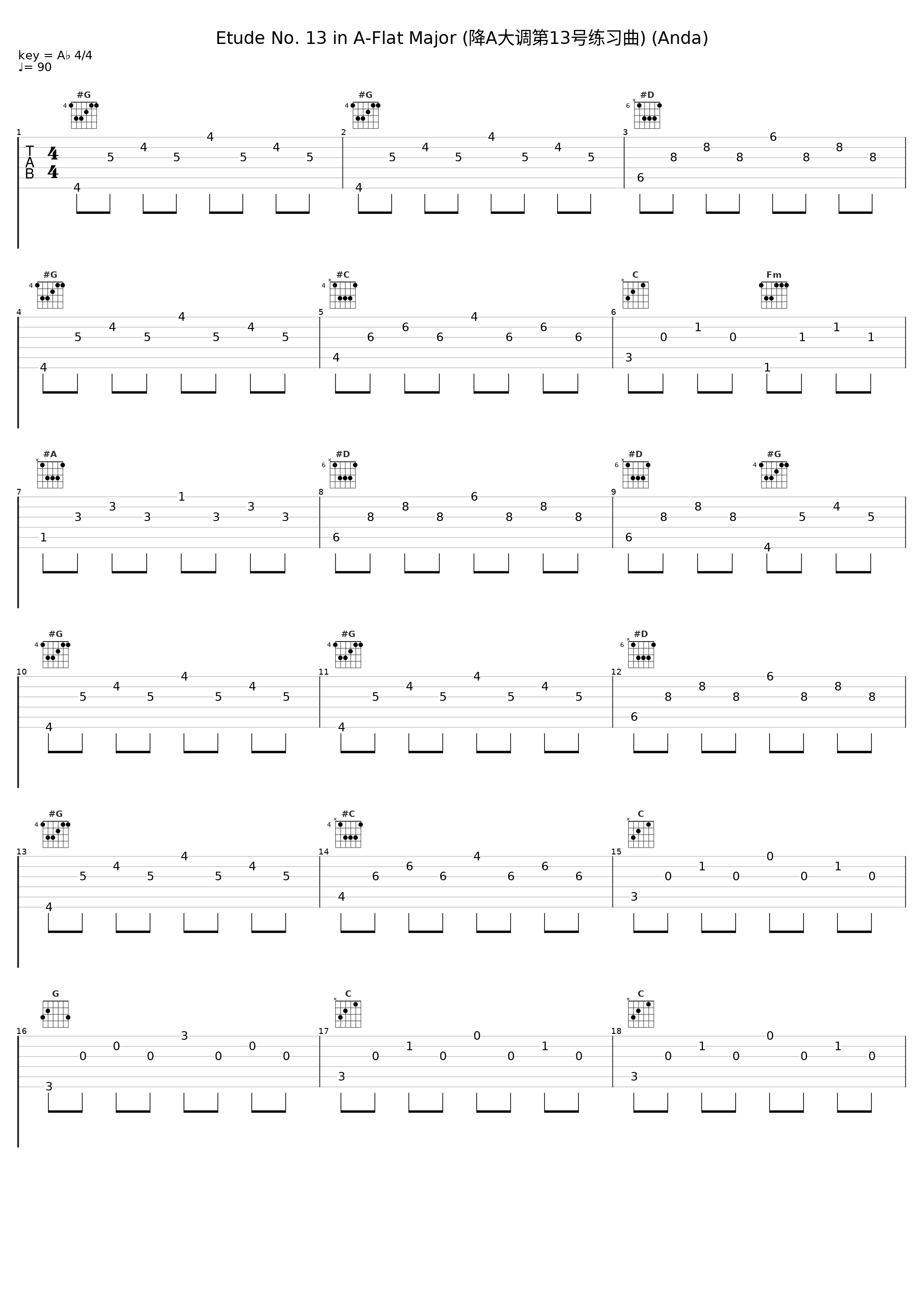 Etude No. 13 in A-Flat Major (降A大调第13号练习曲) (Anda)_Geza Anda_1