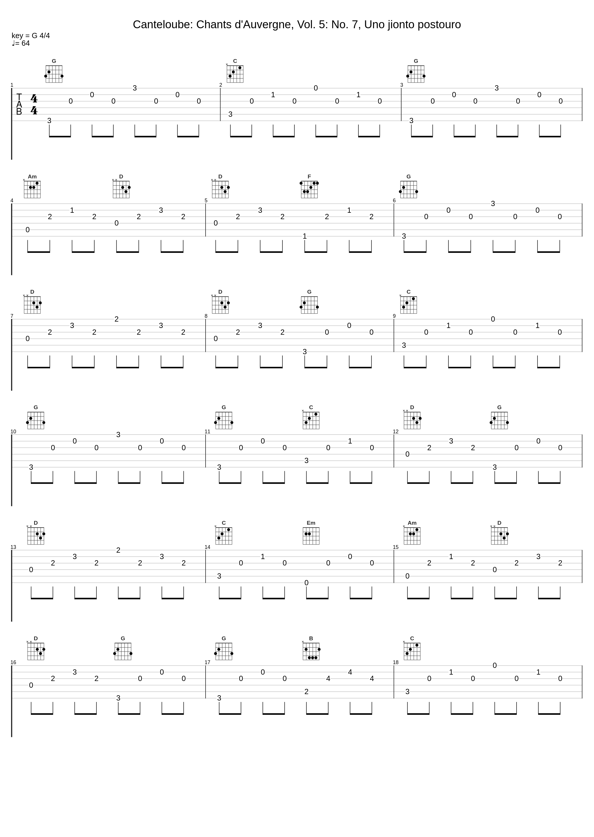 Canteloube: Chants d'Auvergne, Vol. 5: No. 7, Uno jionto postouro_Victoria De Los Angeles_1