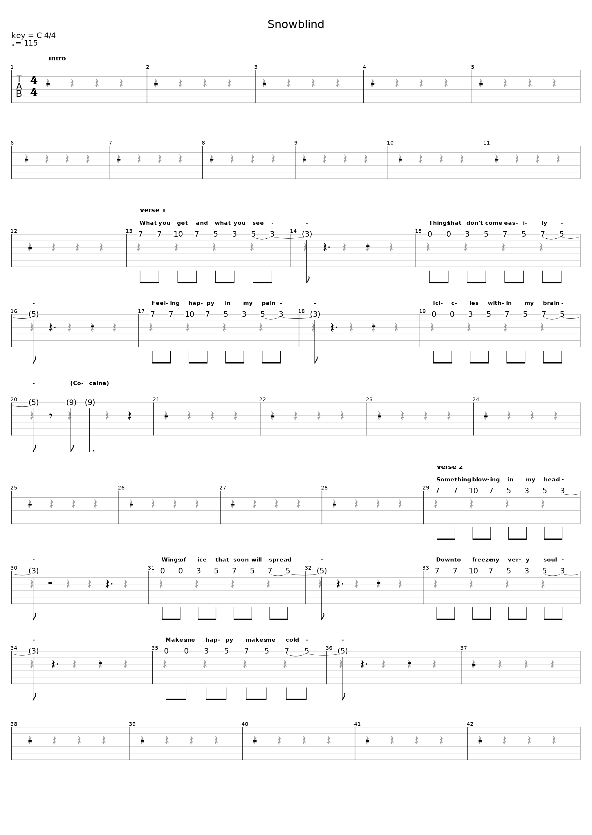 Snowblind (Standard Tuning)_Black Sabbath_1