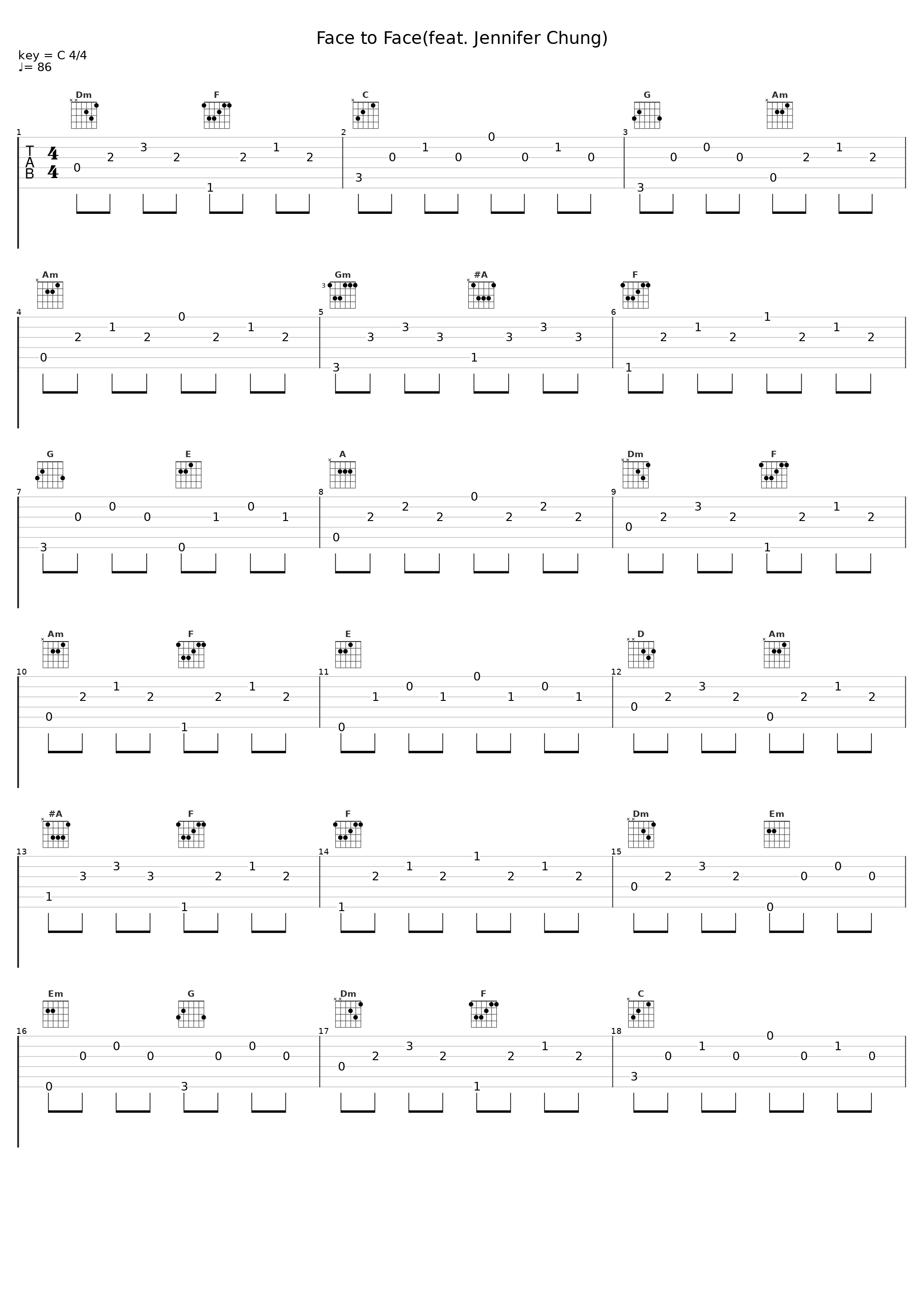 Face to Face(feat. Jennifer Chung)_Gowe,Jennifer Chung_1