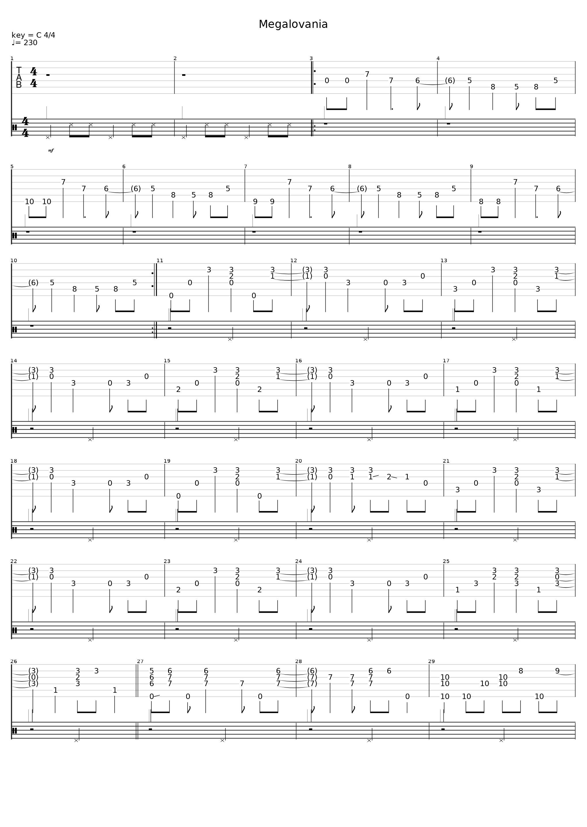 Megalovania_Fingerstyle_1