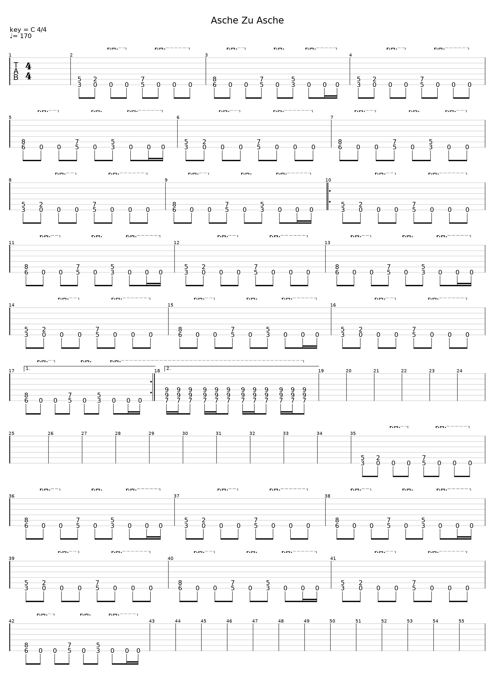 Asche Zu Asche (no industrial)_Rammstein_1