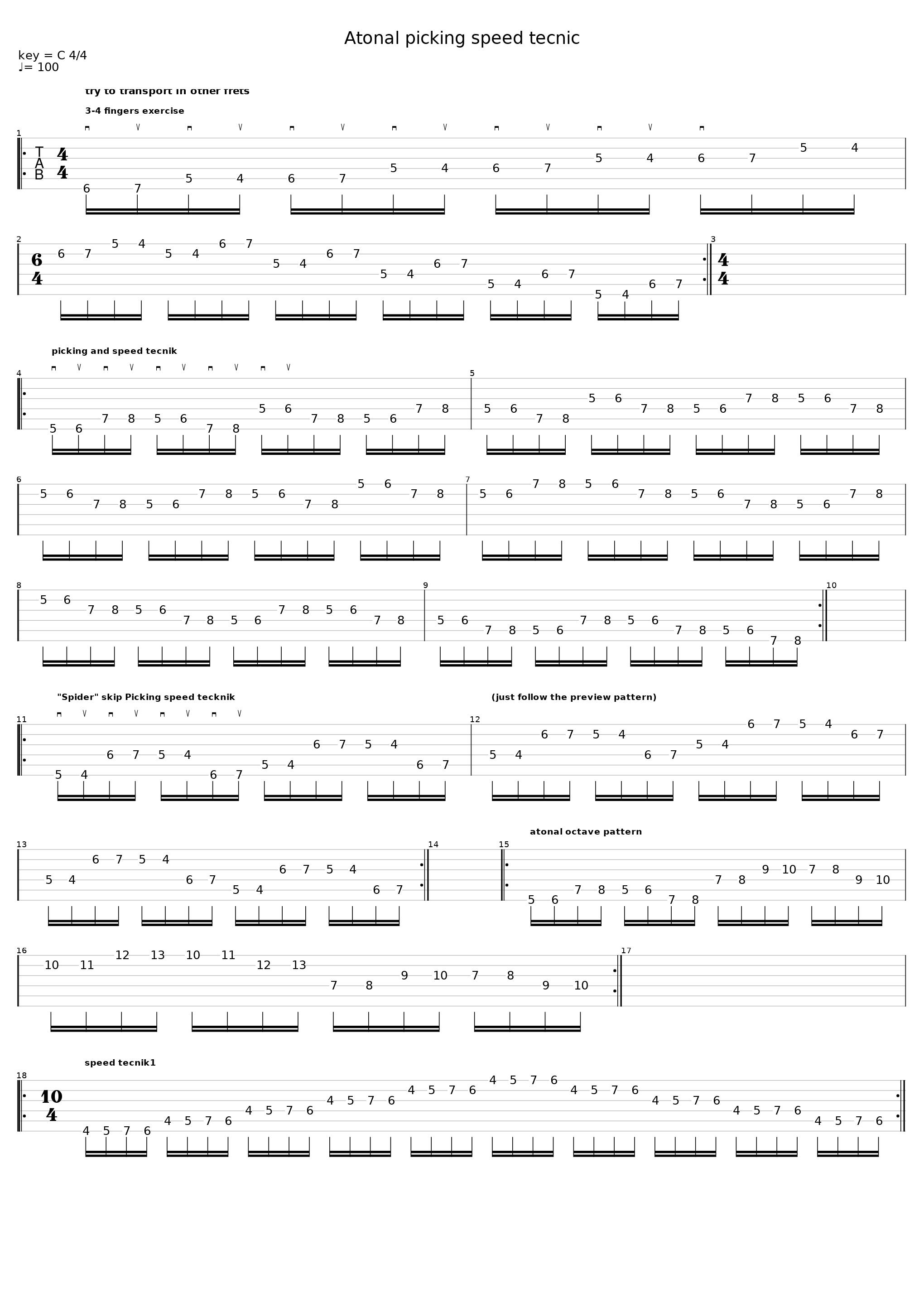 Atonal Picking Speed Tecnik_Shredding Exercises_1