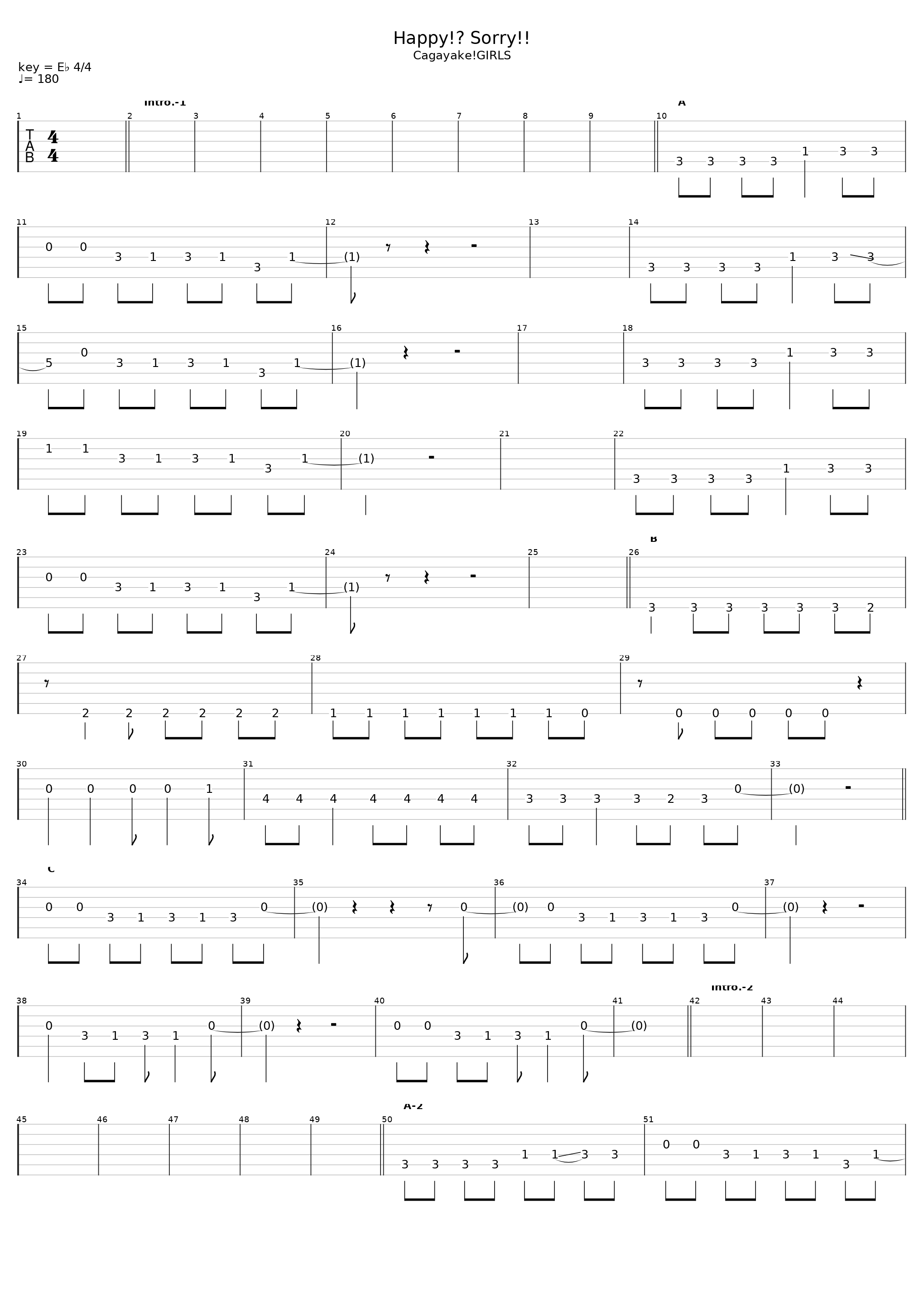 Happy!? Sorry!! (From Cagayake! Girls)_K-On!!_1