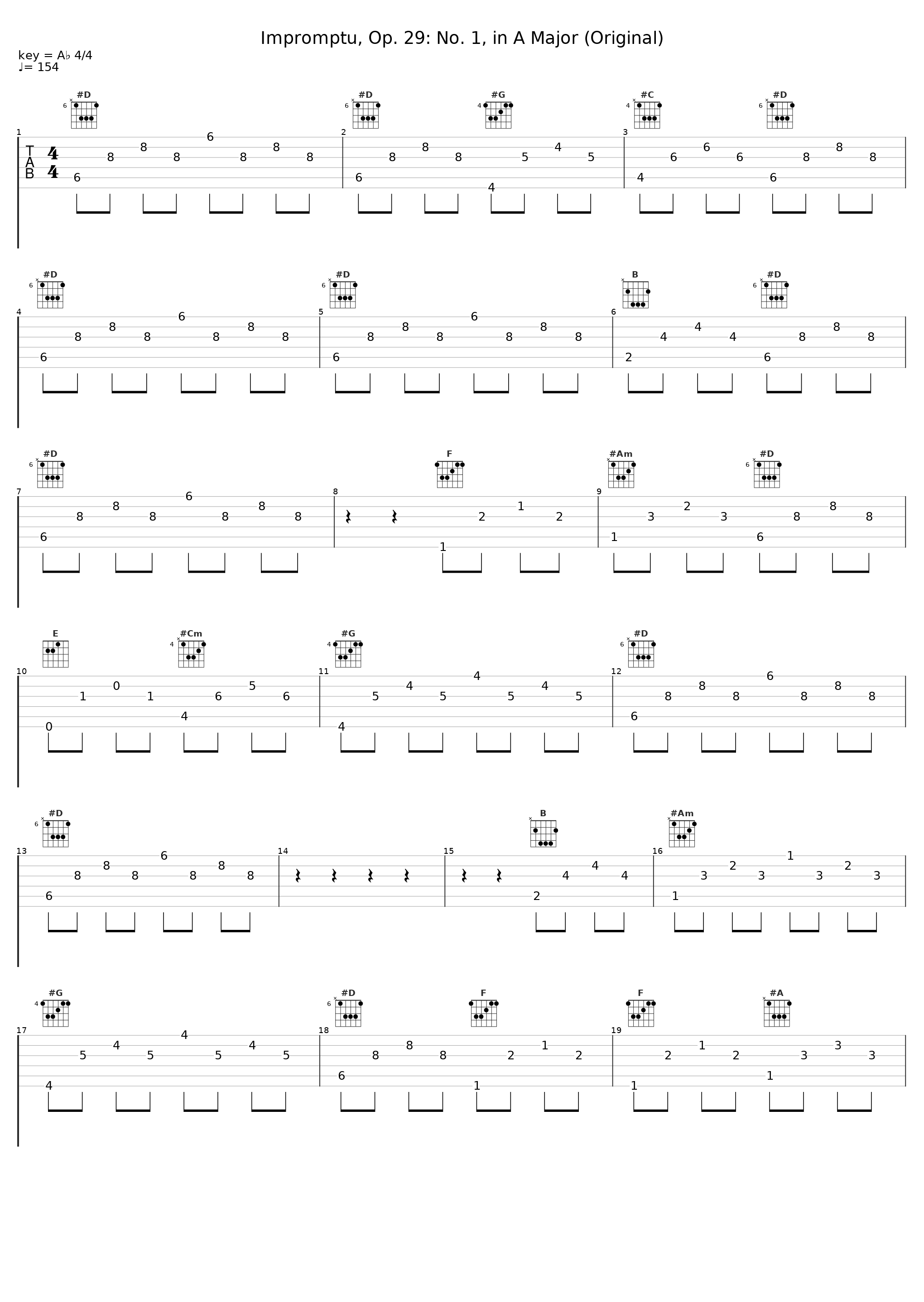 Impromptu, Op. 29: No. 1, in A Major (Original)_Frédéric Chopin_1