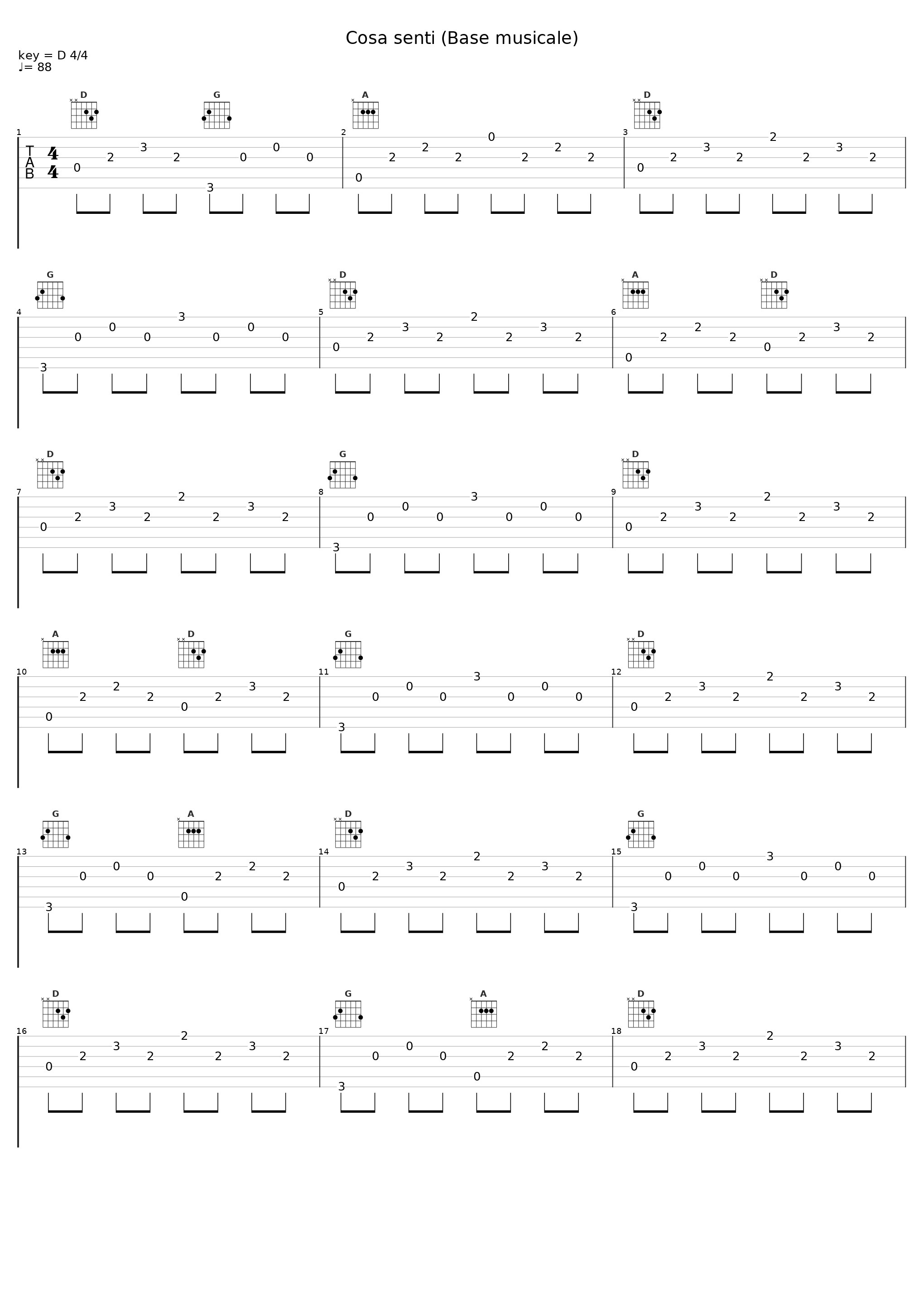 Cosa senti (Base musicale)_Le mele canterine_1