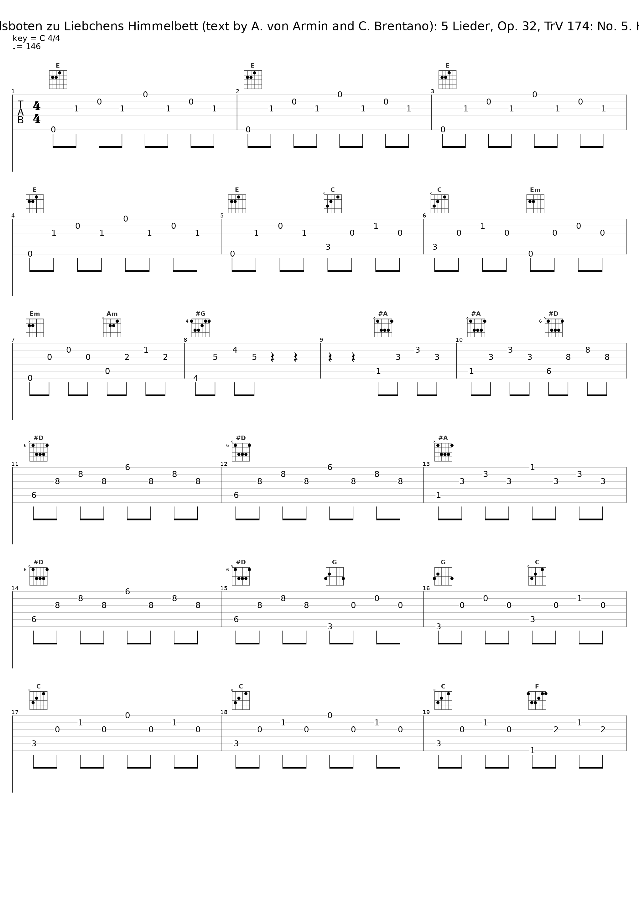 5 Lieder, Op. 32, TrV 174: No. 5. Himmelsboten zu Liebchens Himmelbett (text by A. von Armin and C. Brentano): 5 Lieder, Op. 32, TrV 174: No. 5. Himmelsboten zu Liebchens Himmelbett_Hans Hotter,Walter Martin_1