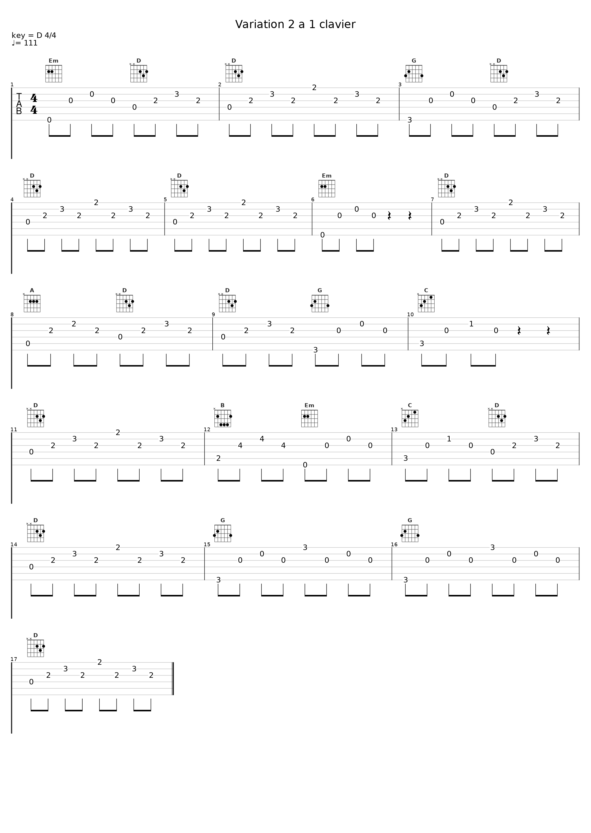 Variation 2 a 1 clavier_Glenn Gould_1