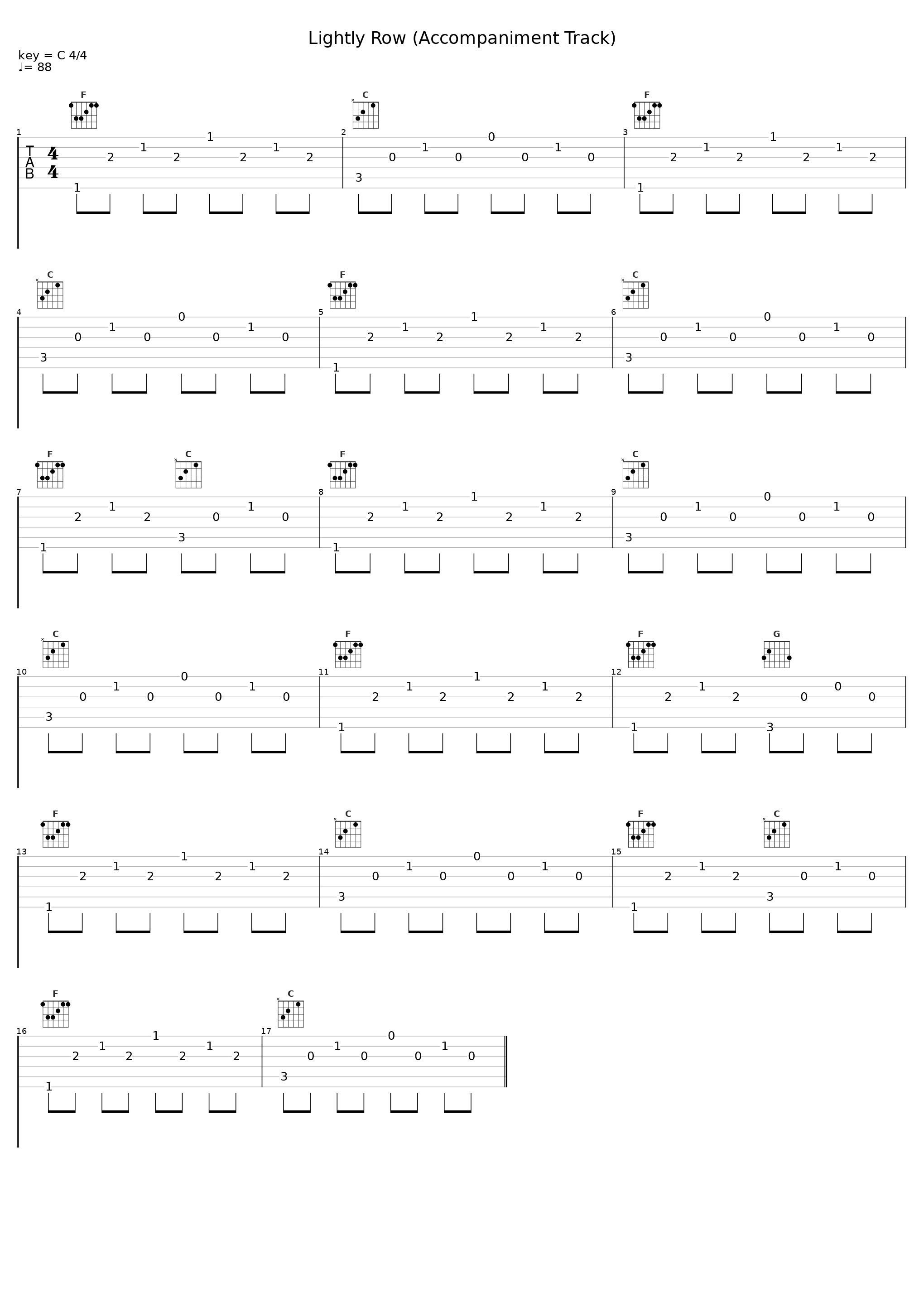 Lightly Row (Accompaniment Track)_Chris Morgan_1