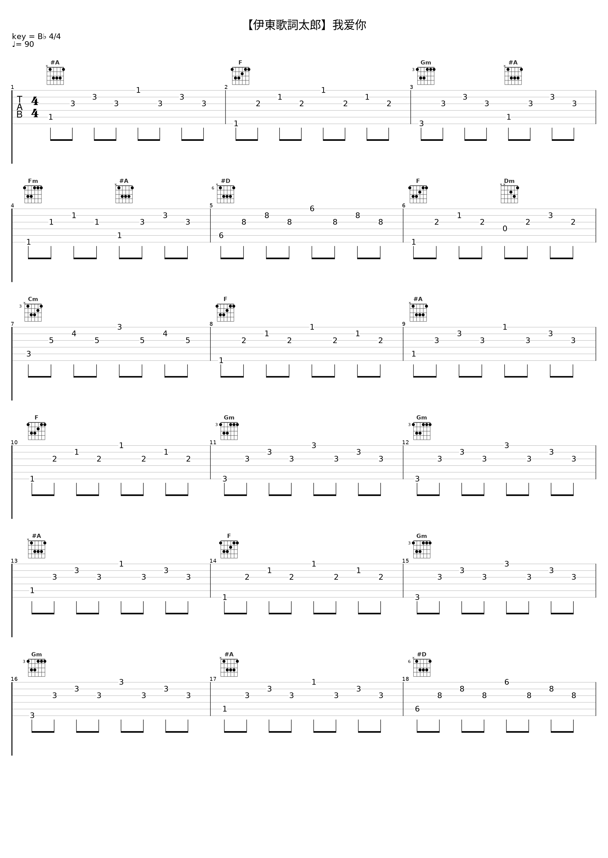 【伊東歌詞太郎】我爱你_歌ってみた[翻唱,日本ACG_1