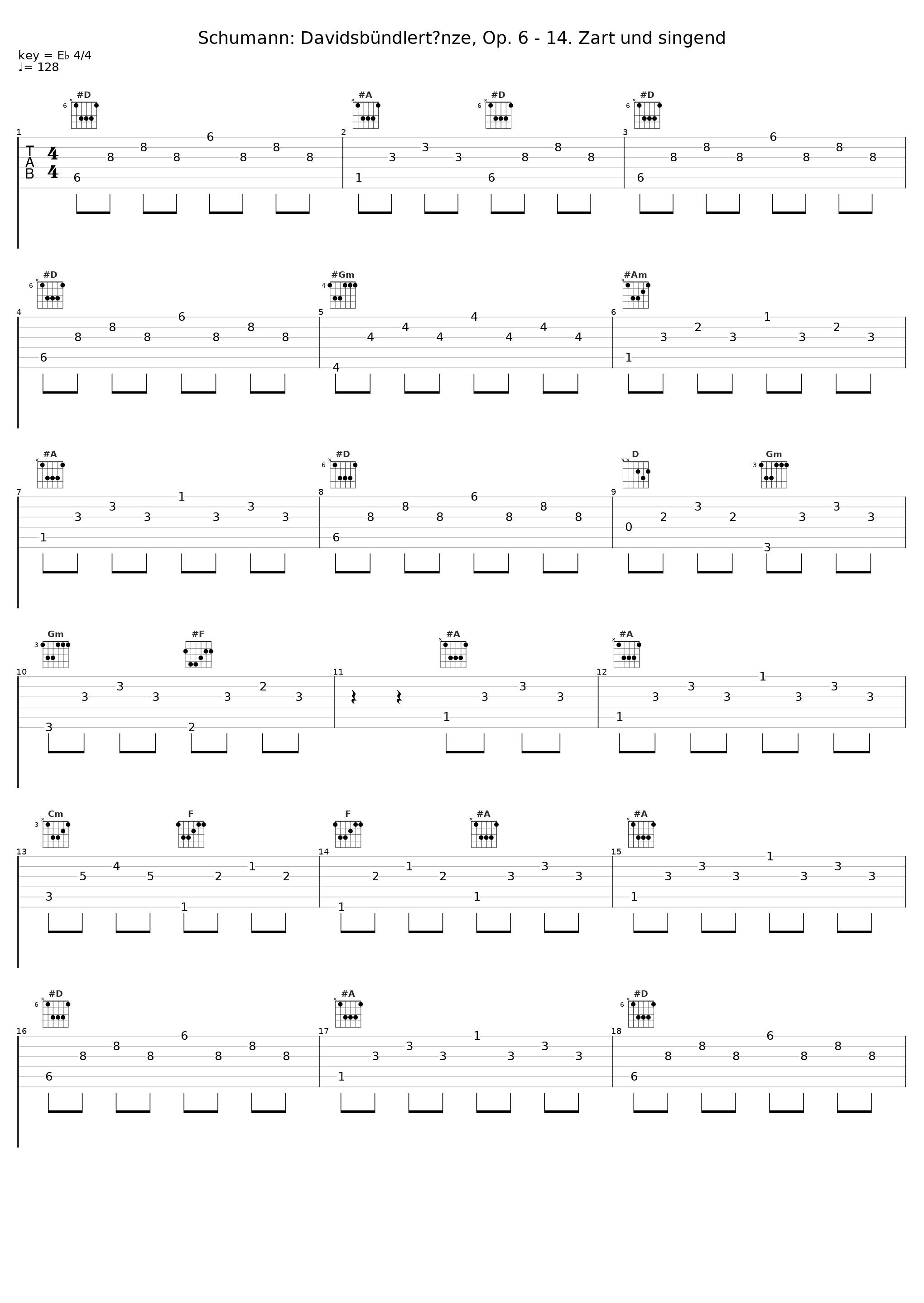 Schumann: Davidsbündlertänze, Op. 6 - 14. Zart und singend_內田光子_1