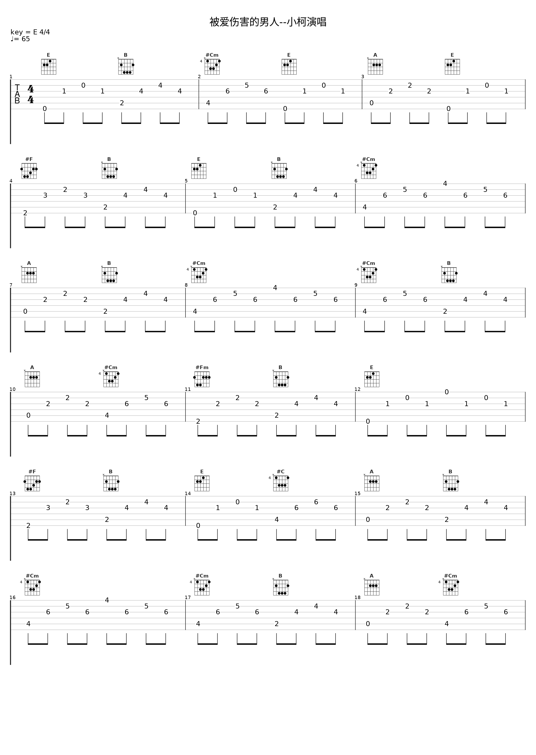 被爱伤害的男人--小柯演唱_小柯_1