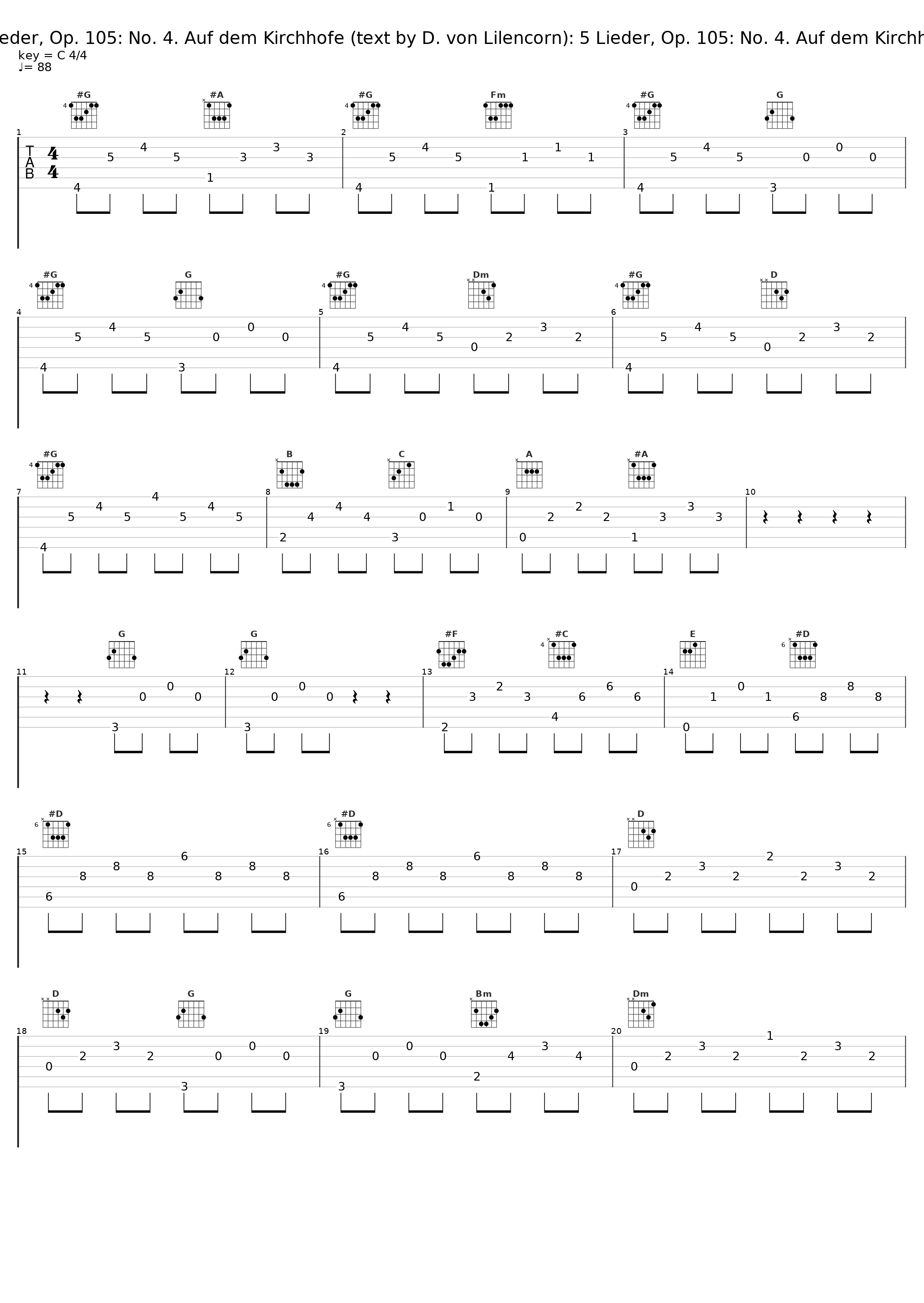 5 Lieder, Op. 105: No. 4. Auf dem Kirchhofe (text by D. von Lilencorn): 5 Lieder, Op. 105: No. 4. Auf dem Kirchhofe_Hans Hotter,Walter Martin_1