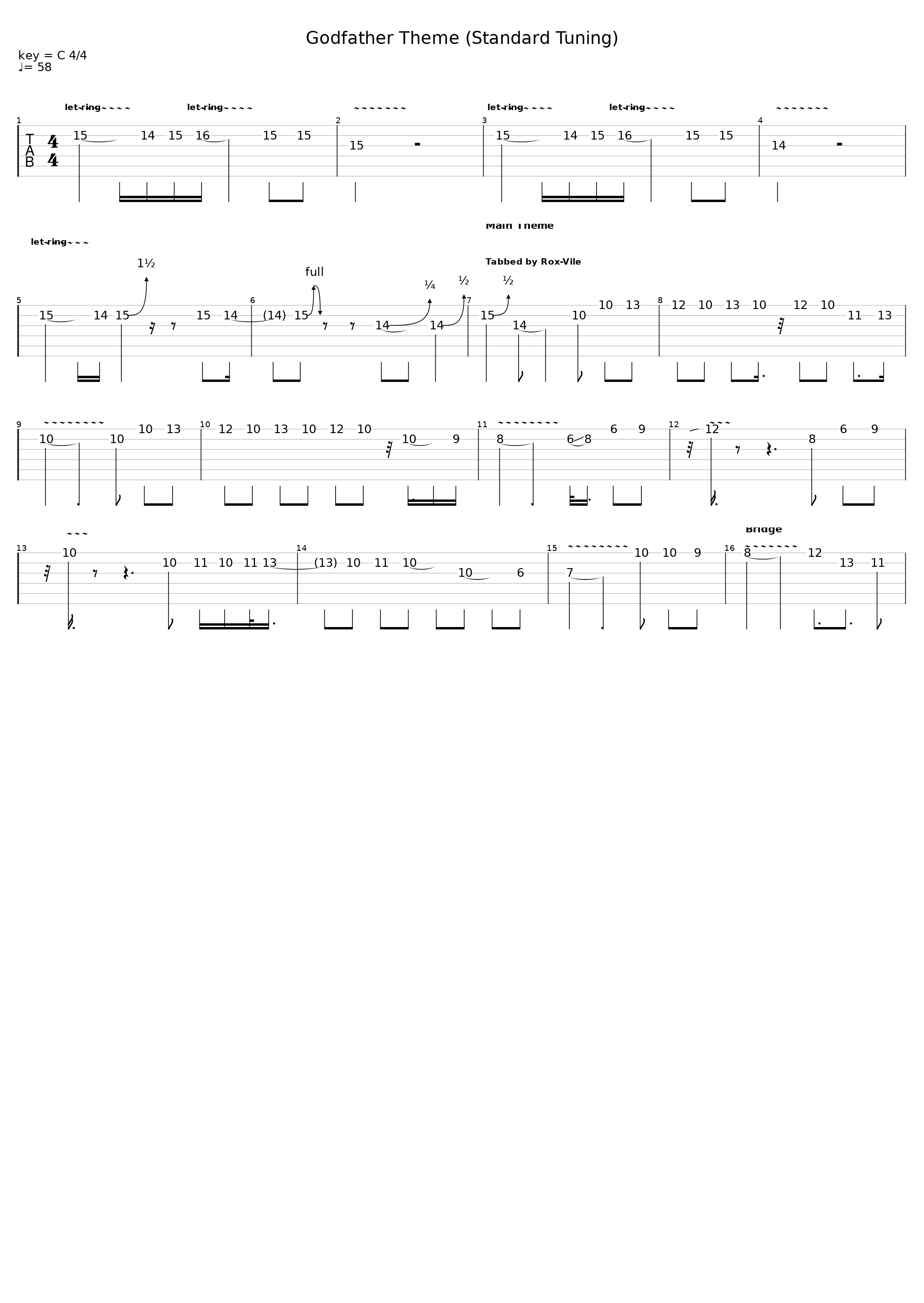 Godfather Theme (Standard Tuning)_Slash_1