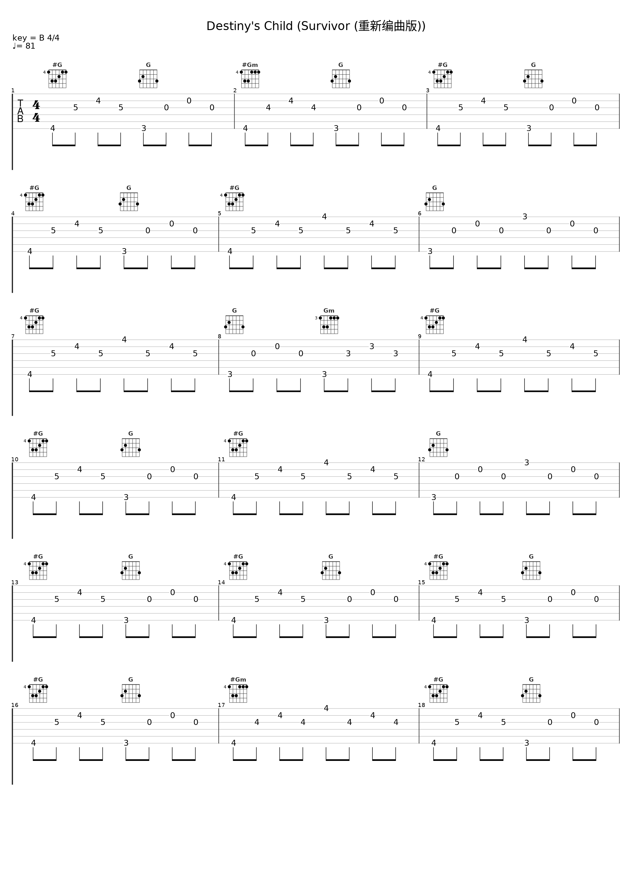 Destiny's Child (Survivor (重新编曲版))_MESS（迈斯乐队）,Destiny's Child_1