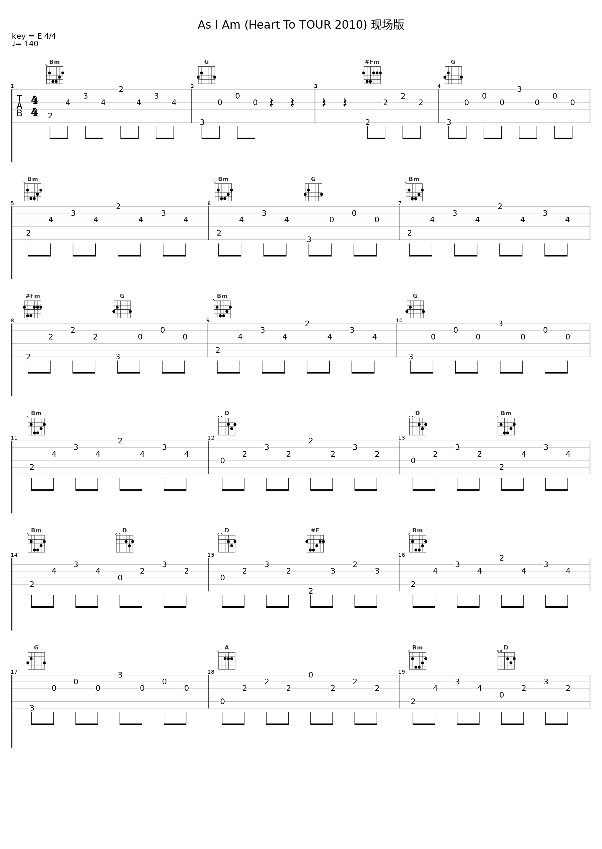 As I Am (Heart To TOUR 2010) 现场版_AAA_1