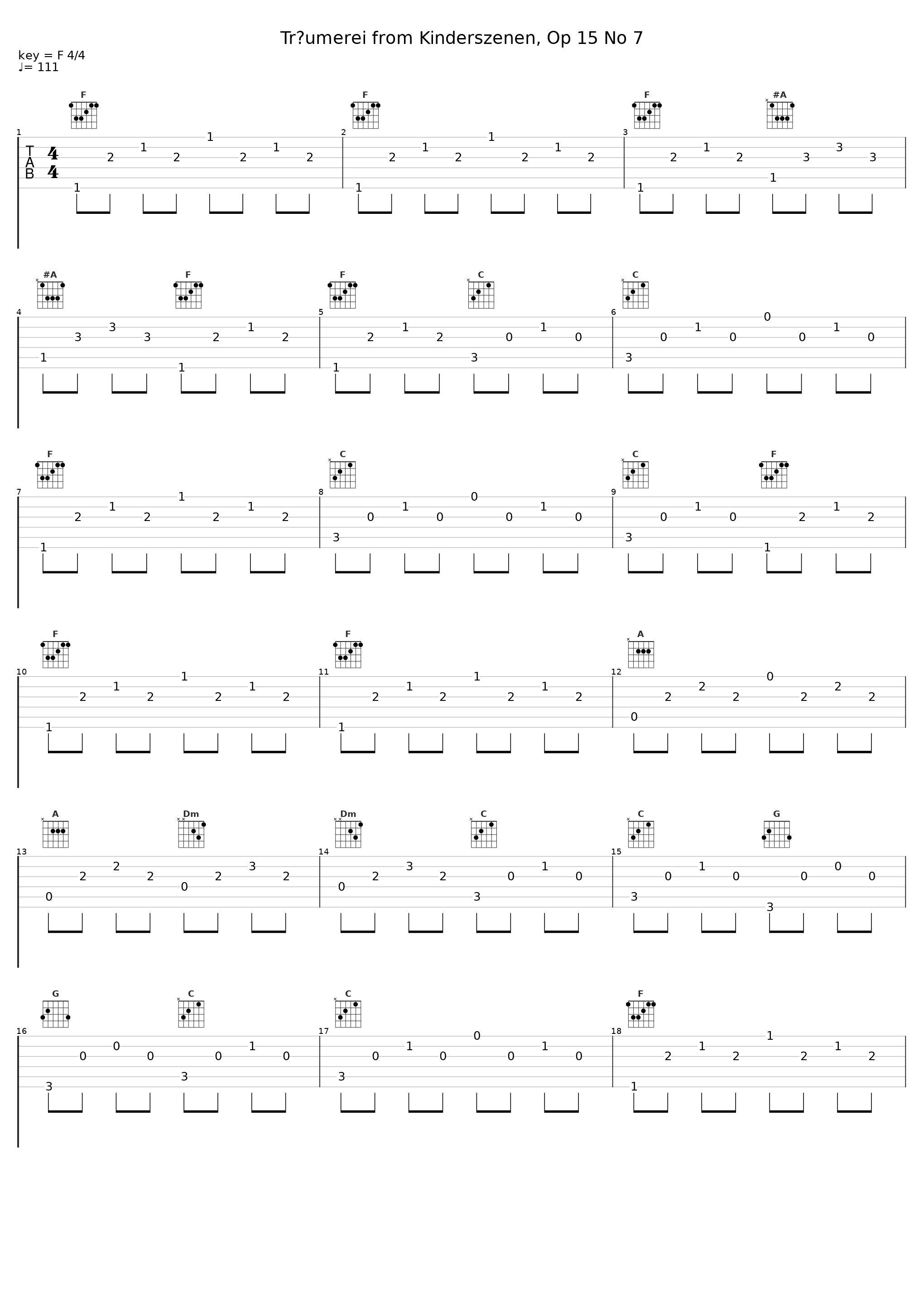 Träumerei from Kinderszenen, Op 15 No 7_Oriol Jurgens,Robert Schumann_1