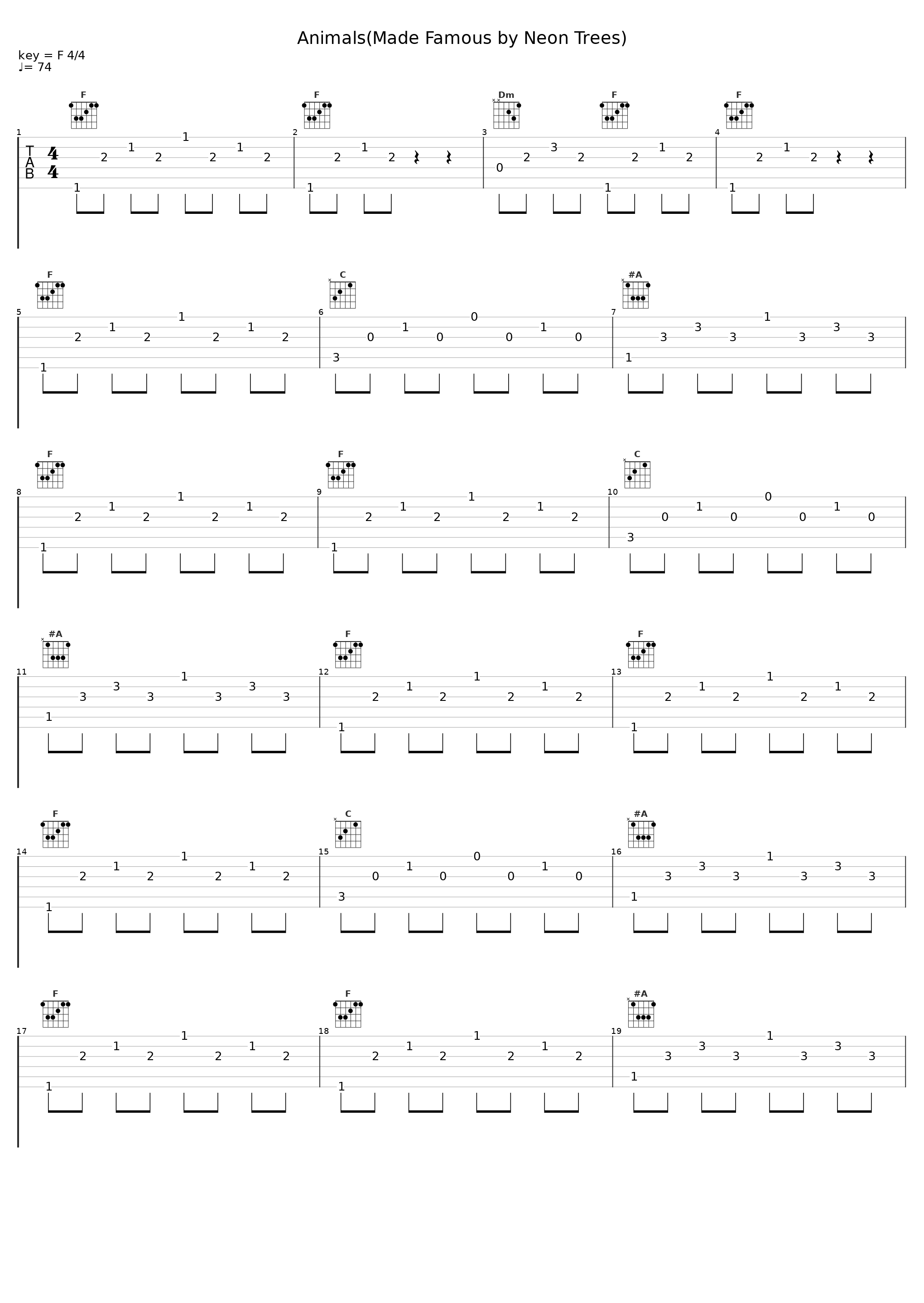 Animals(Made Famous by Neon Trees)_St. Martin's Orchestral Academy Of Los Angeles,Tyler Glenn,Christopher Allen,Branden Campbell,Elaine Doty,Timothy Pagnotta_1